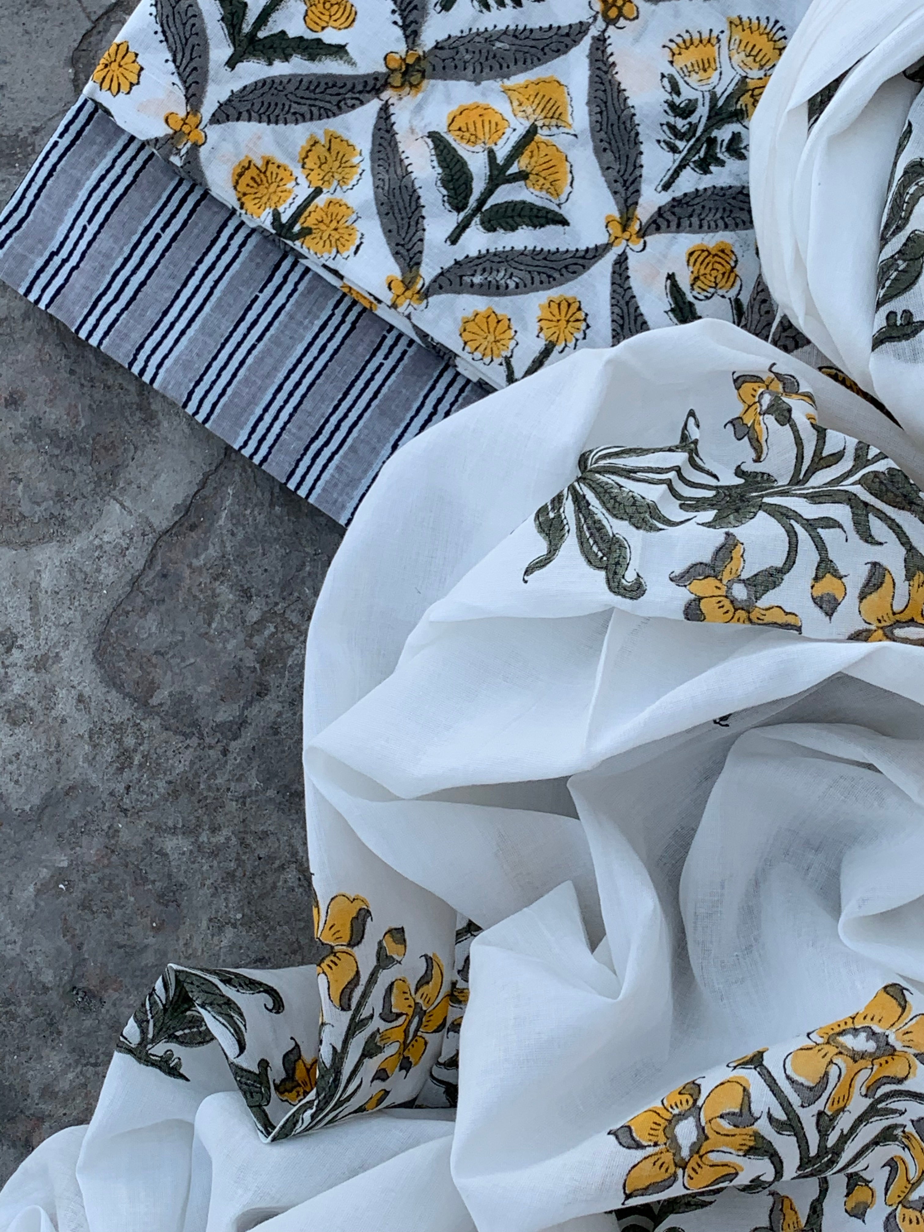 Handblock Cotton Suit