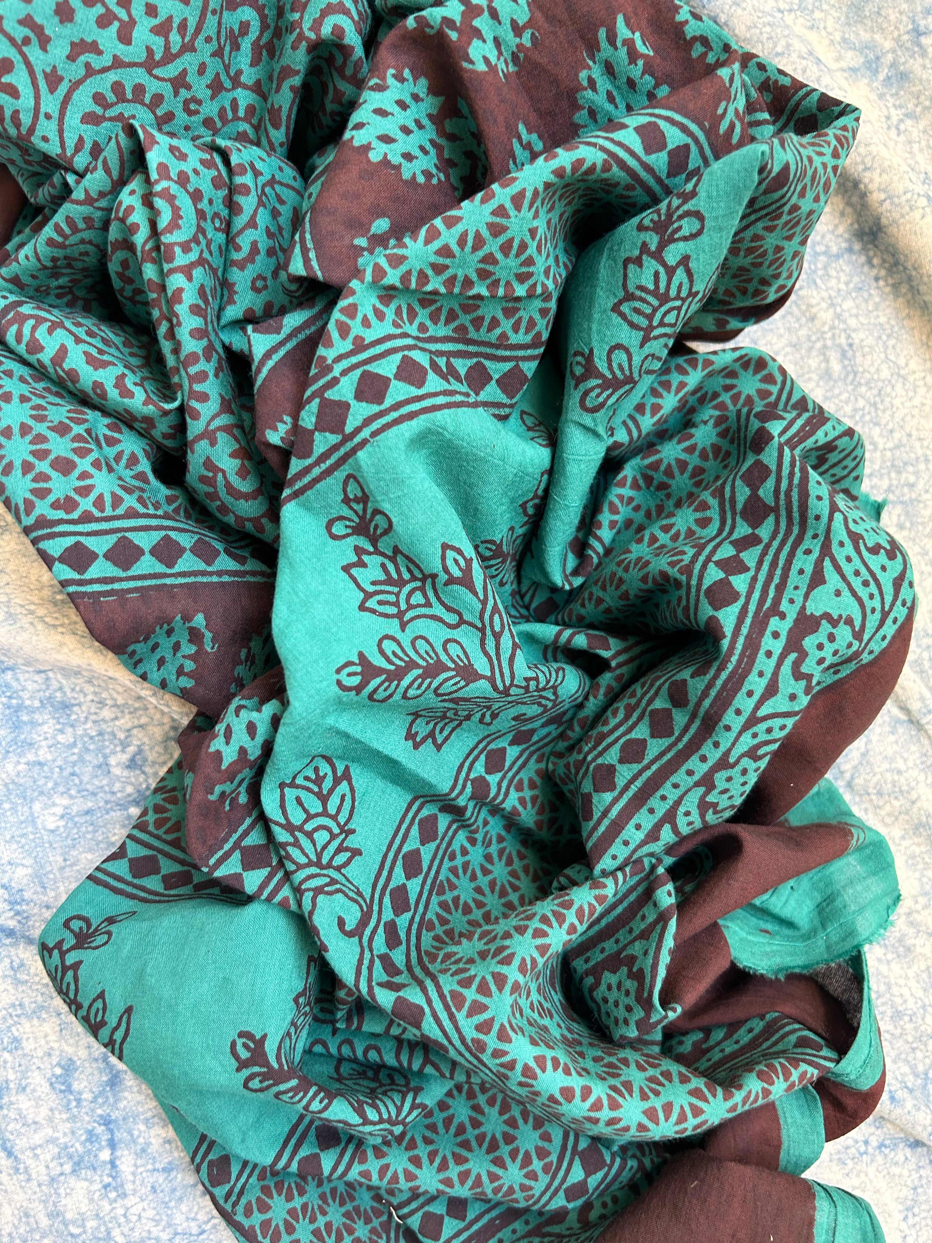 Natural Dyed Bagh Block Print Cotton Suit