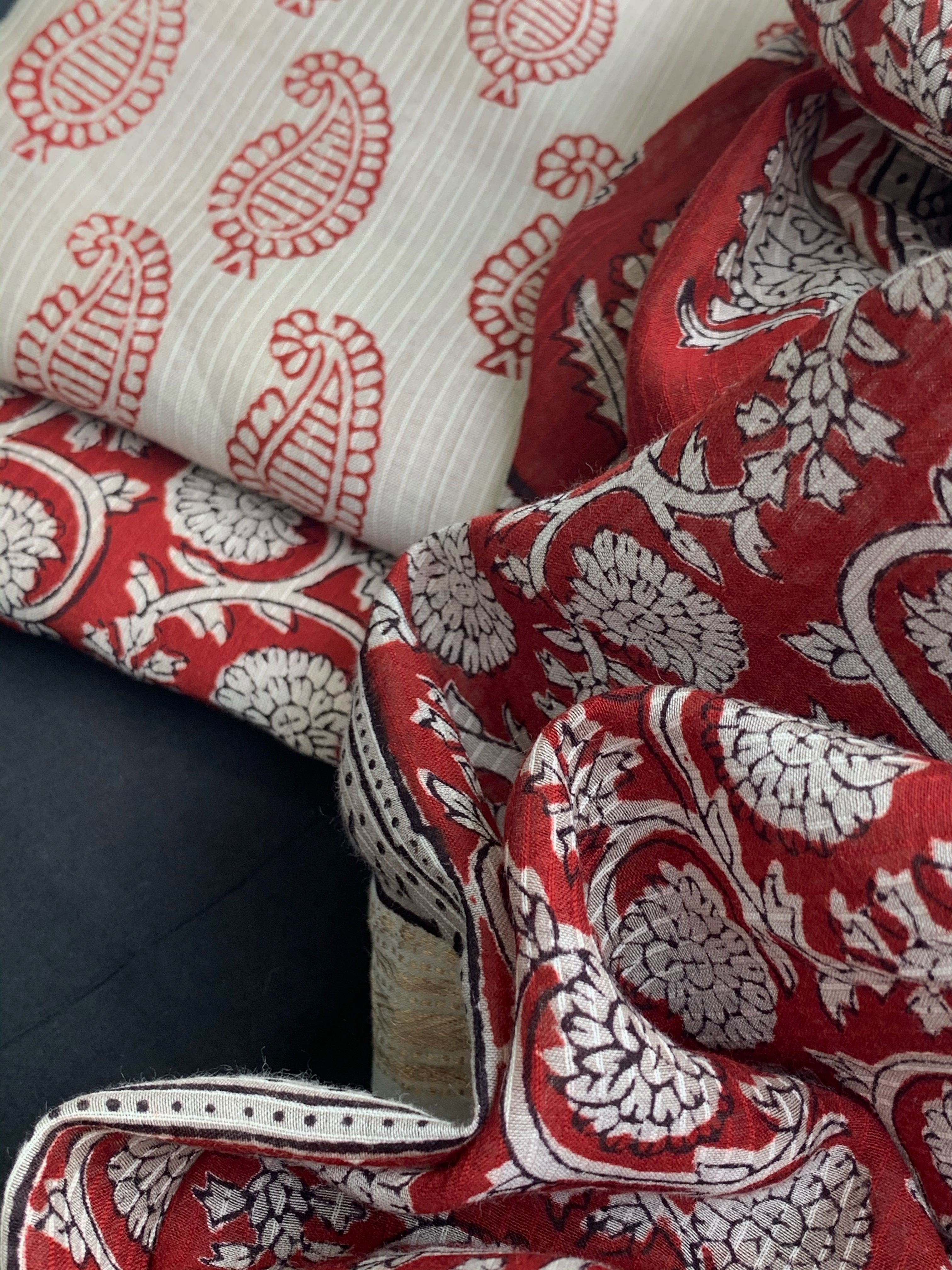 Handblock Maheshwari Bagh Suit