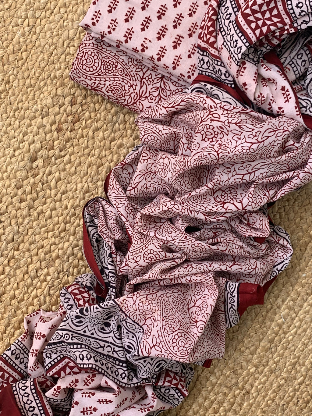 Natural Dyed Bagh Block Print Cotton Suit