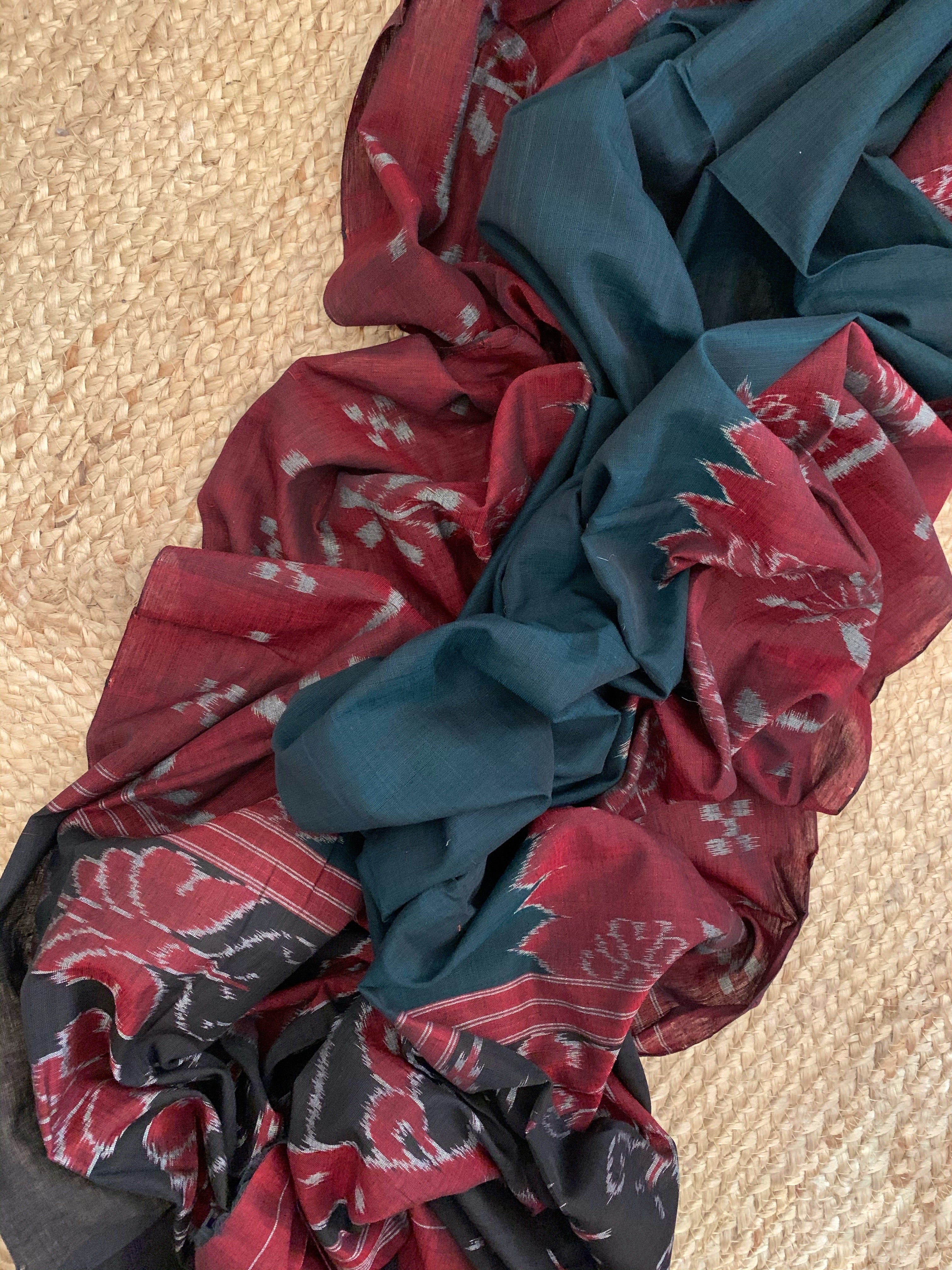 Handwoven Nuapatna Kurta Dupatta Set