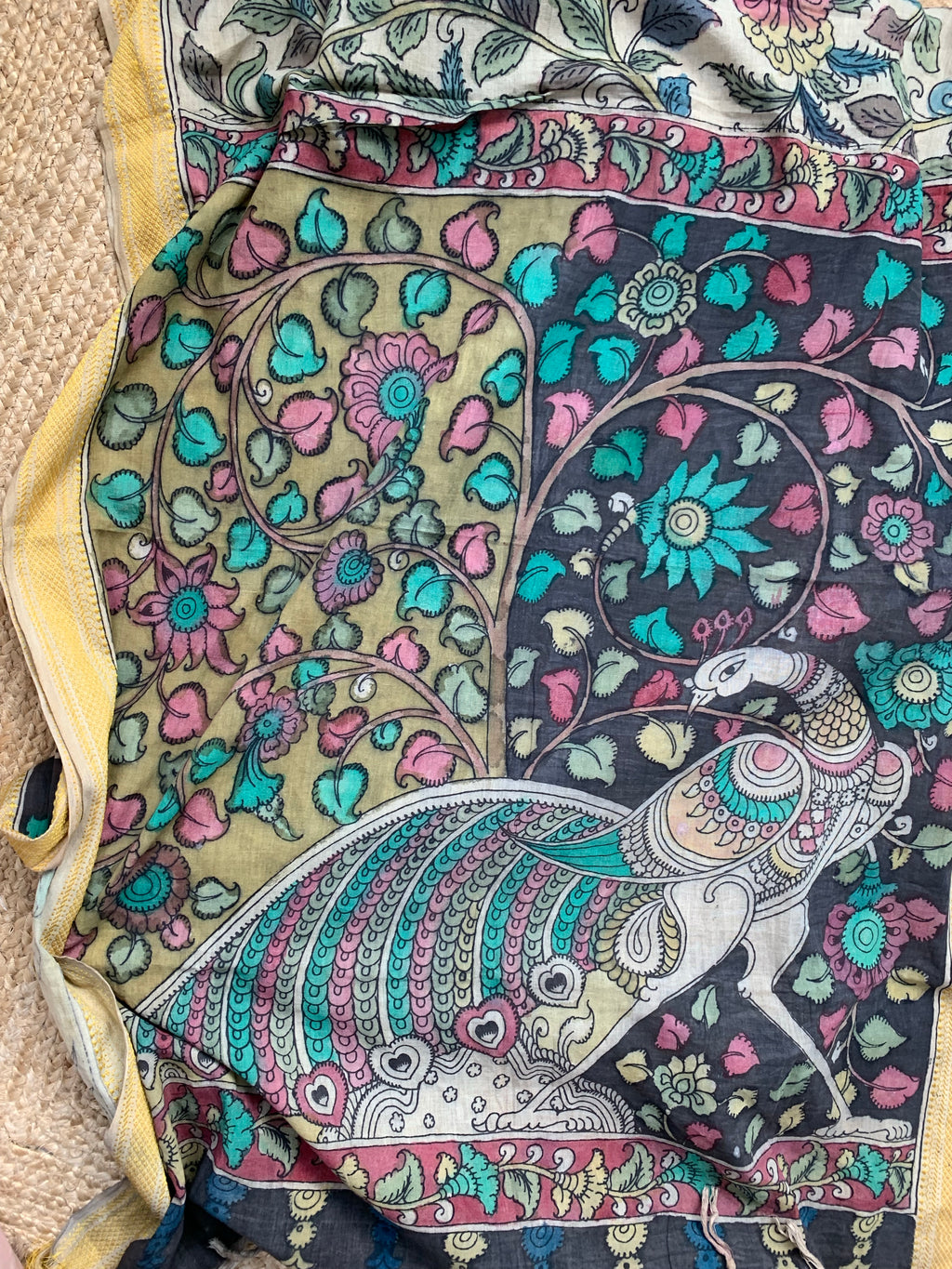 Handcrafted Kalamkari Kurta Dupatta Set