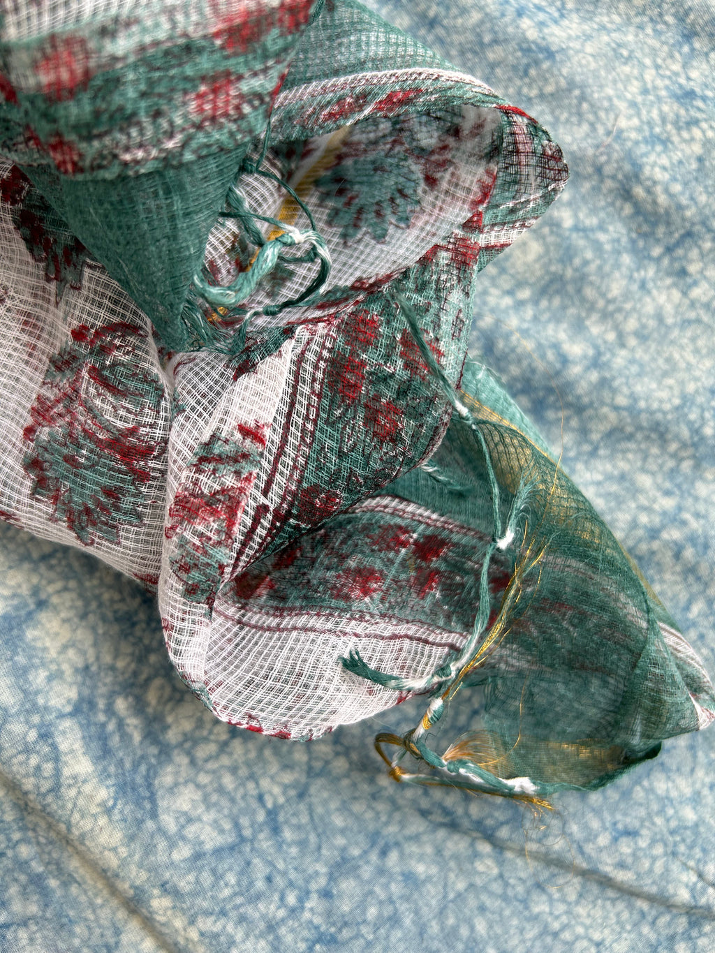 Handcrafted Cotton Kota Dupatta Suit