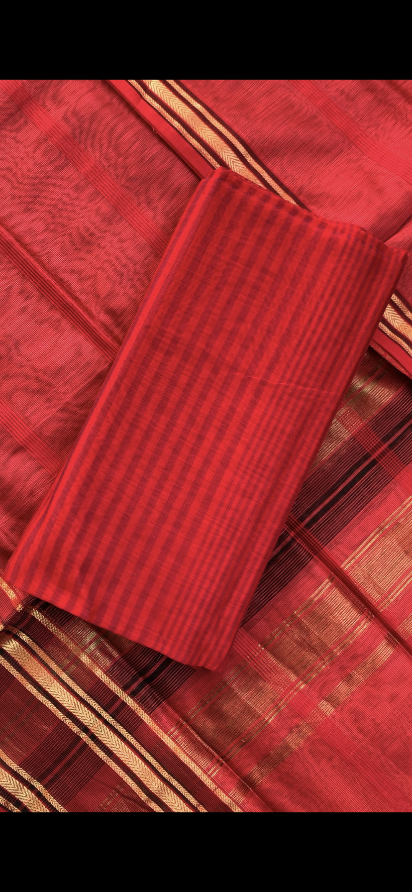 Handwoven Maheshwari Kurta dupatta set