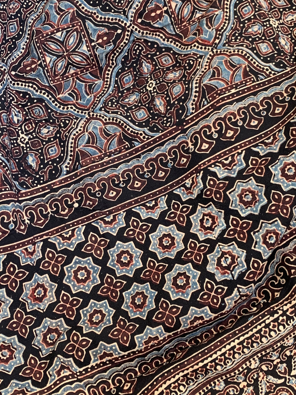 Natural Dyes Handblock Ajrakh Cotton Suit