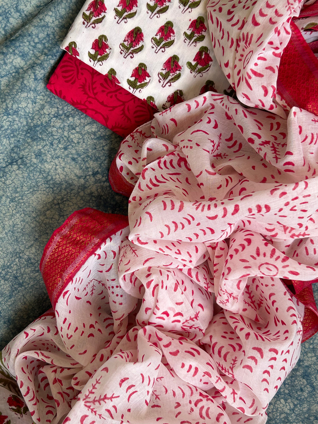 Handblock Cotton Suit