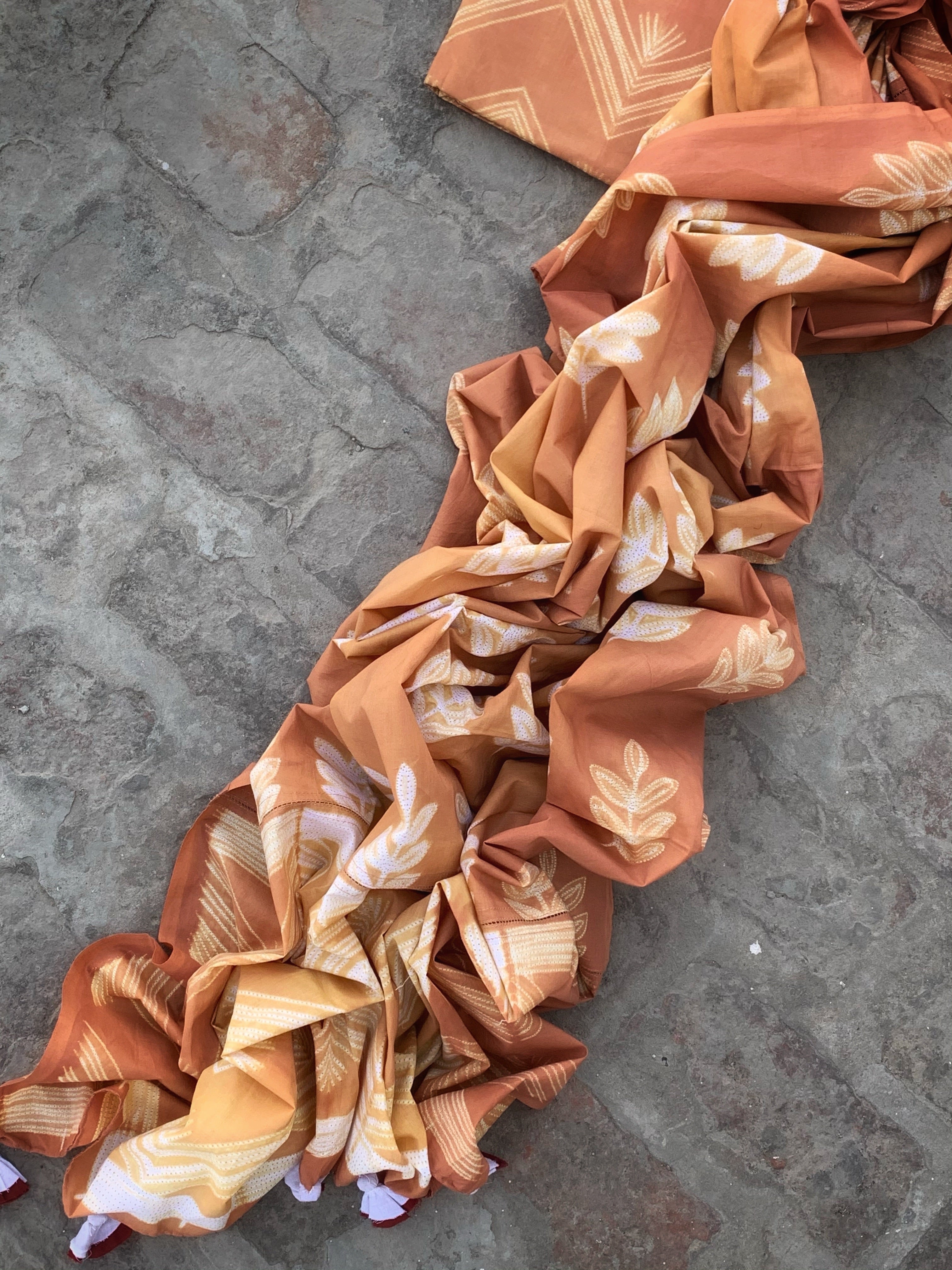 Handcrafted Shibori Kurta Dupatta Set
