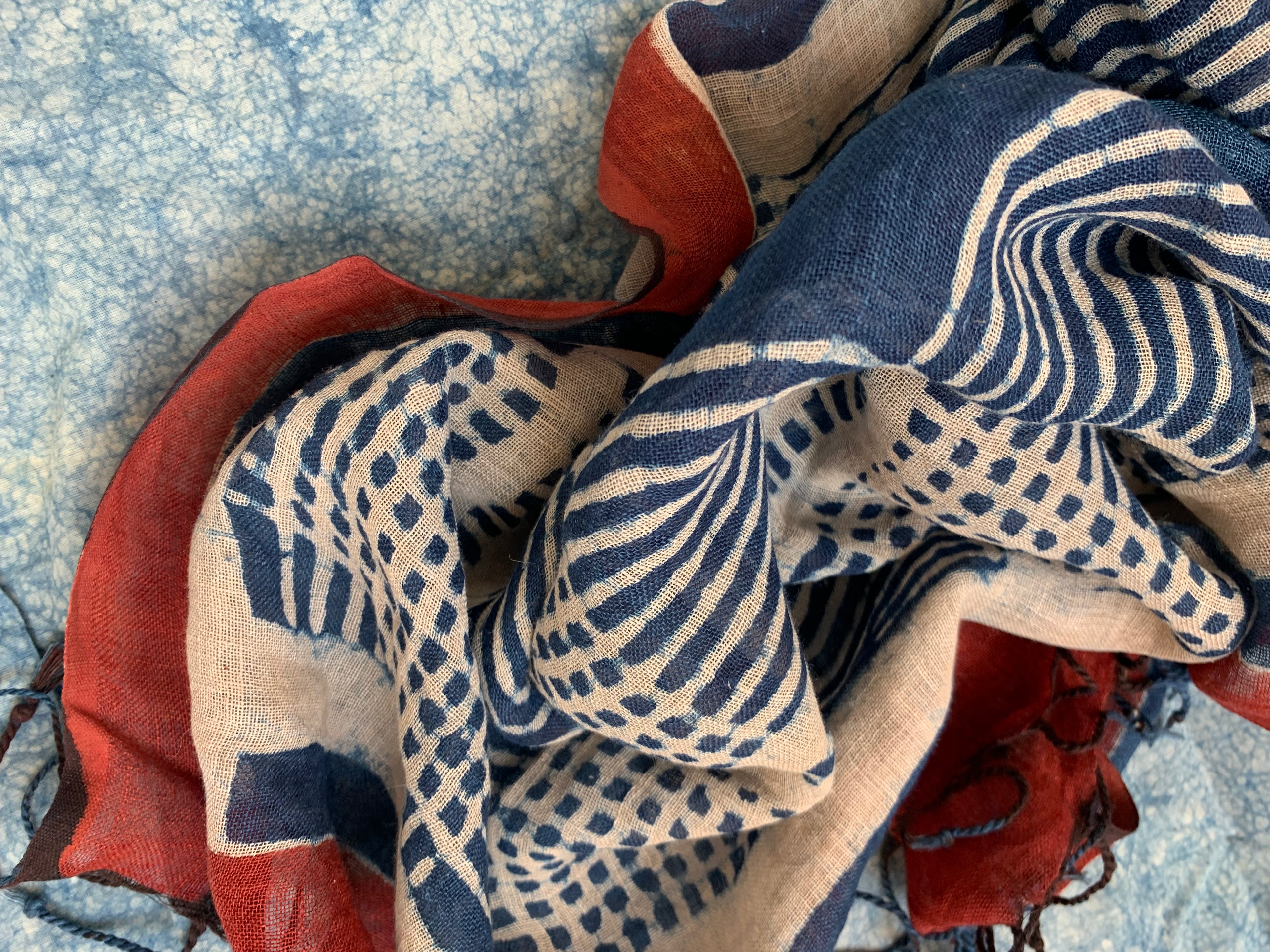 Handcrafted Linen Kurta Dupatta Set