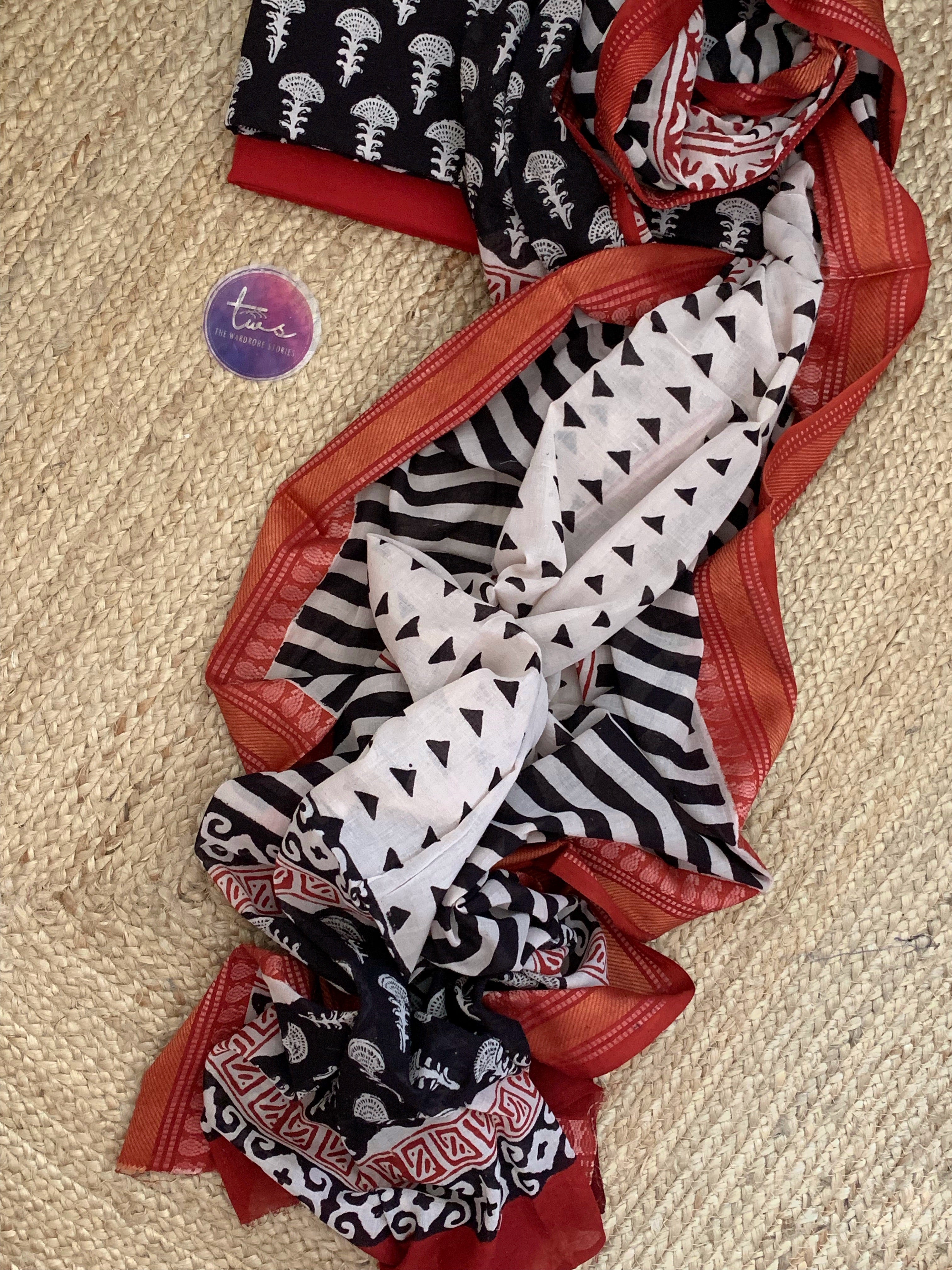Handblock Cotton Suit