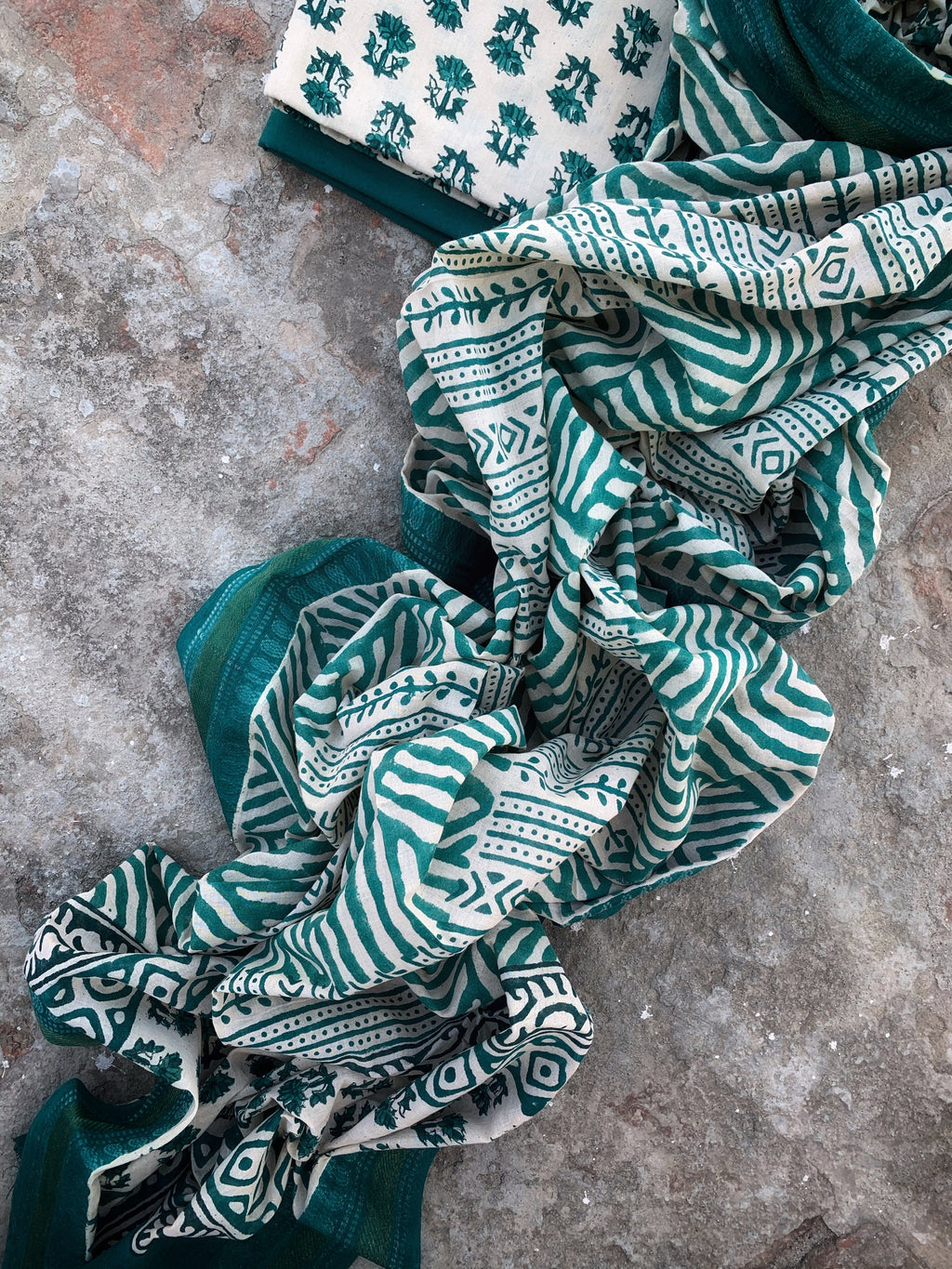 Handblock Cotton Suit