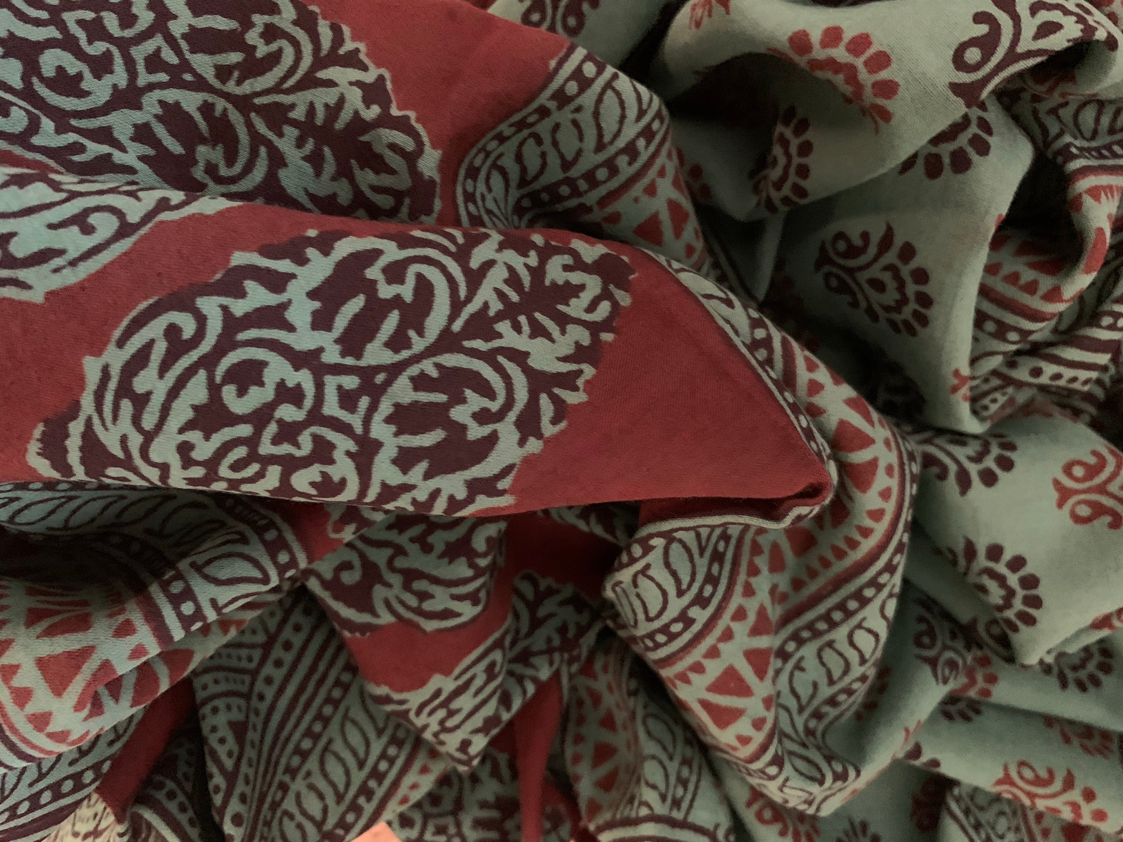 Natural Dyed Bagh Handblock Cotton Suit