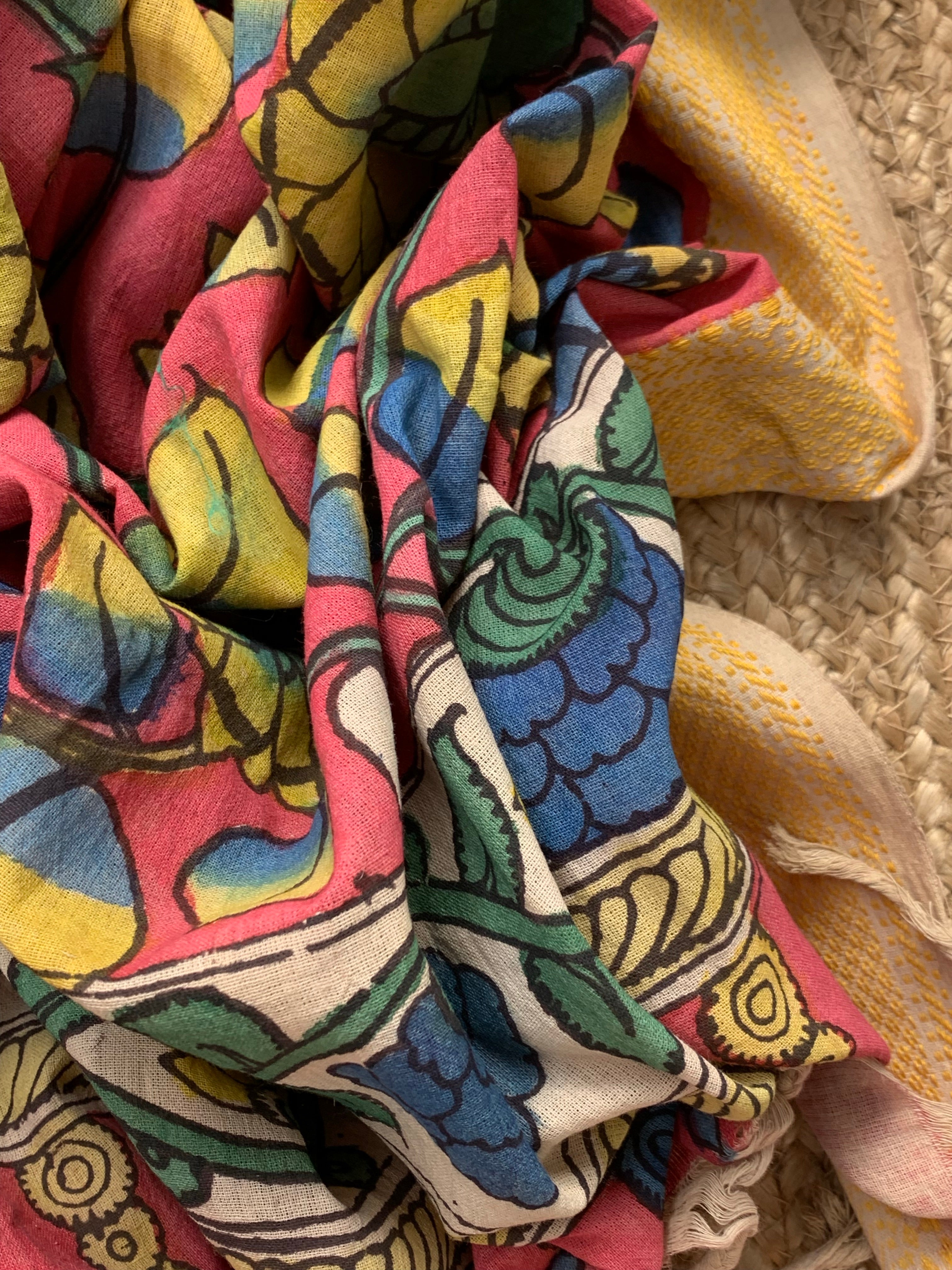 Handcrafted Kalamkari Kurta Dupatta Set
