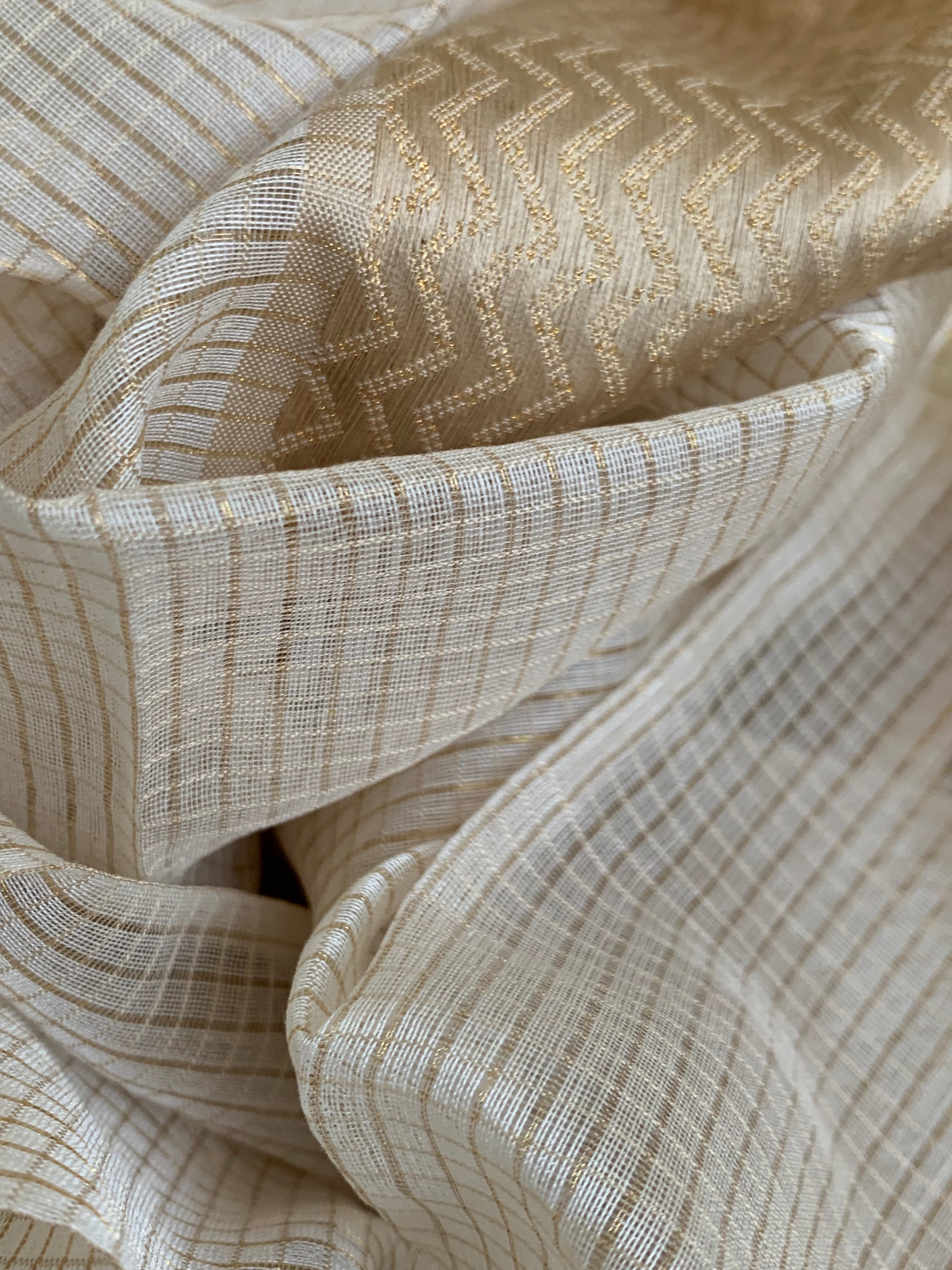 Handwoven Maheshwari Kurta dupatta set