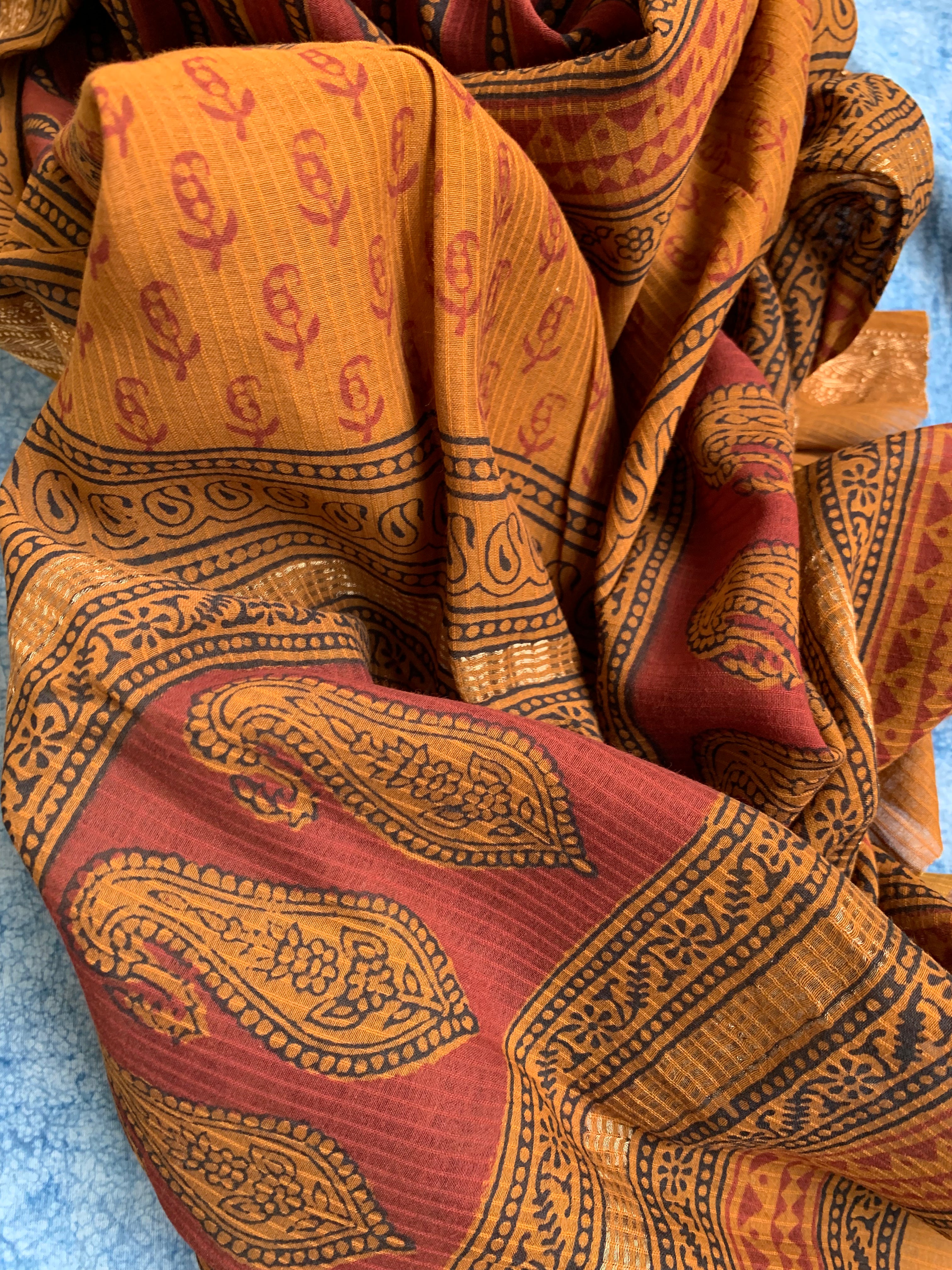 Handblock Maheshwari Bagh Suit