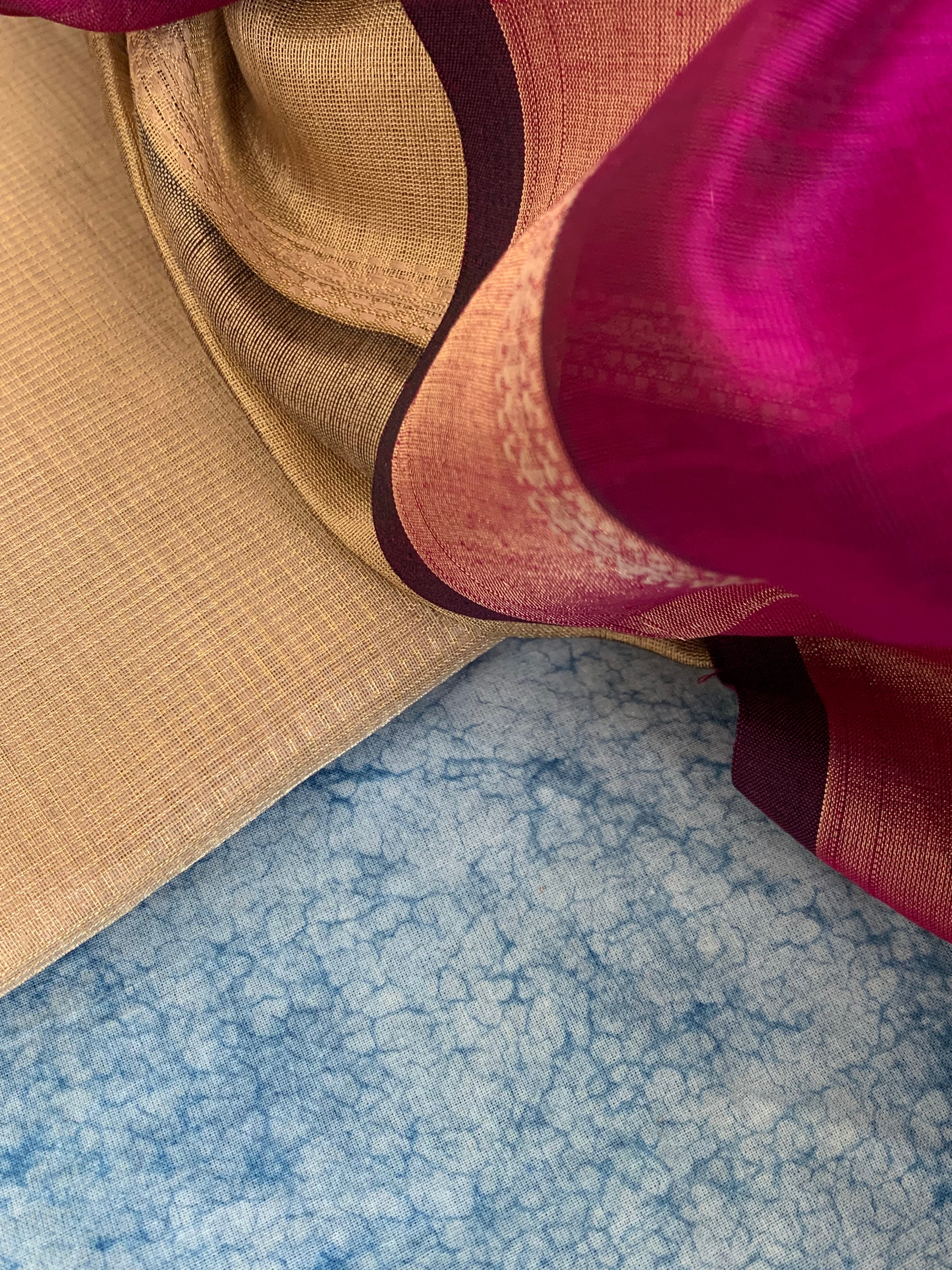 Handwoven Maheshwari Kurta dupatta set