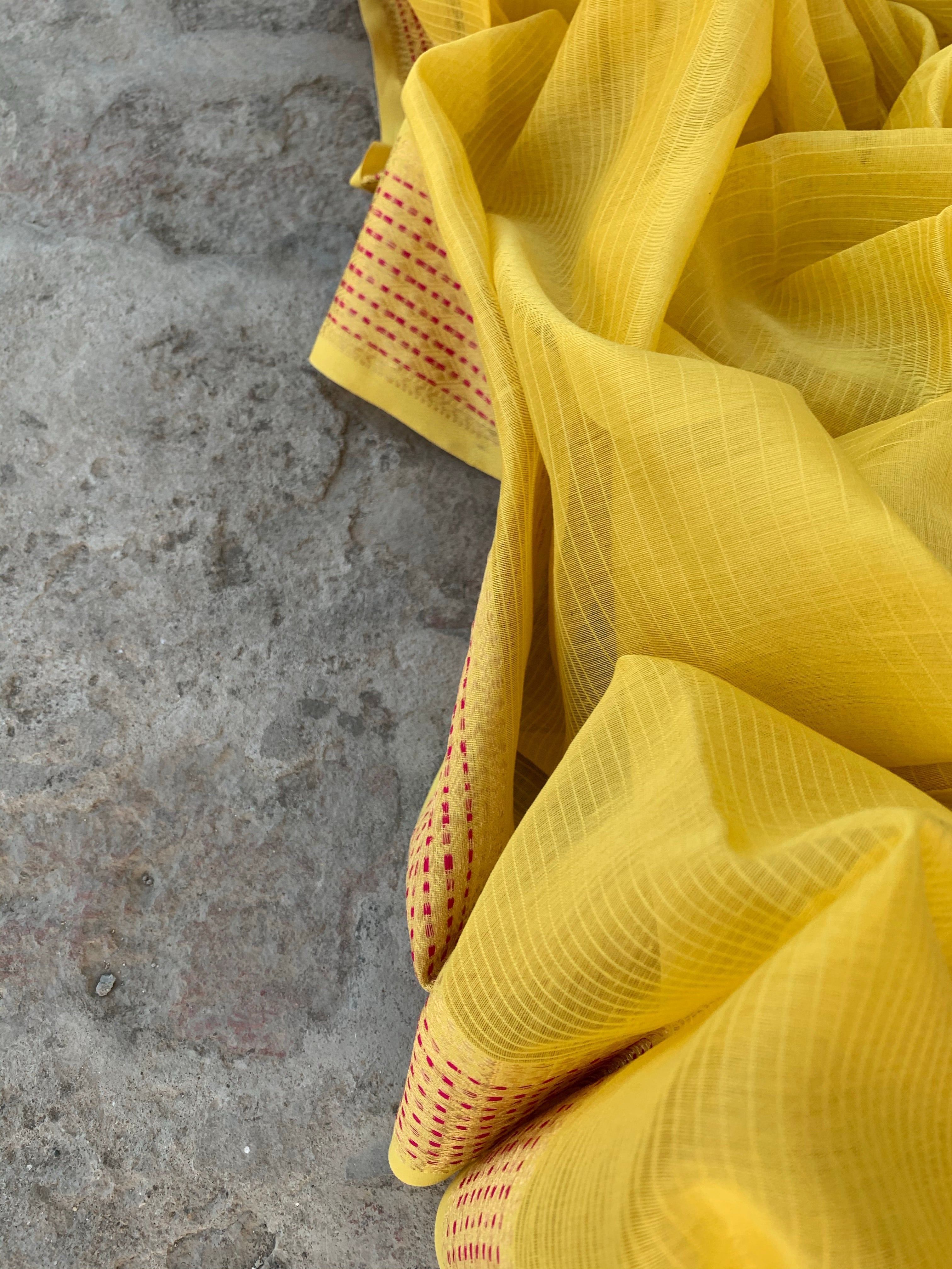 Handwoven Maheshwari Kurta dupatta set