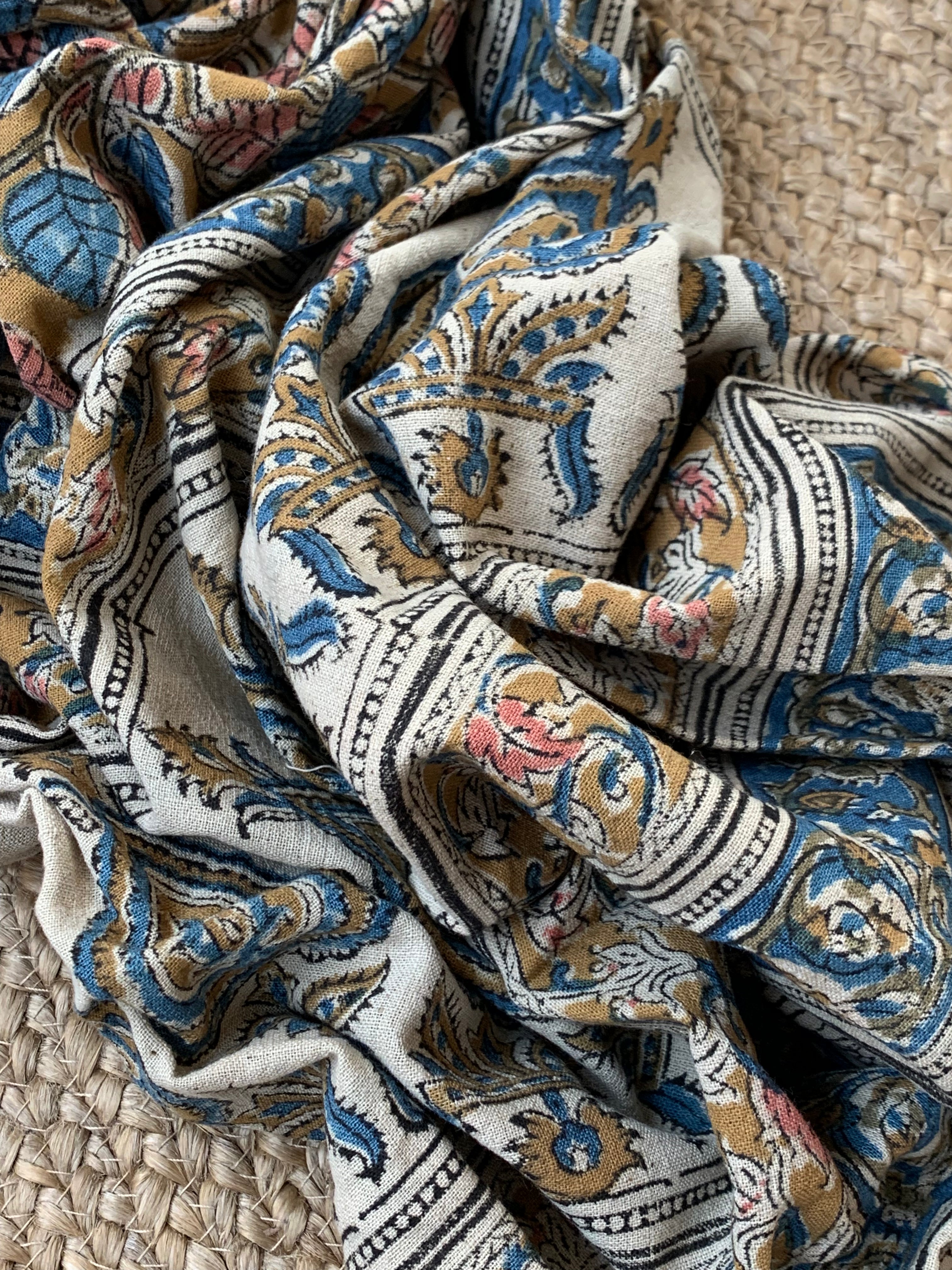 Handwoven Handcrafted Kalamkari Kurta Dupatta Set