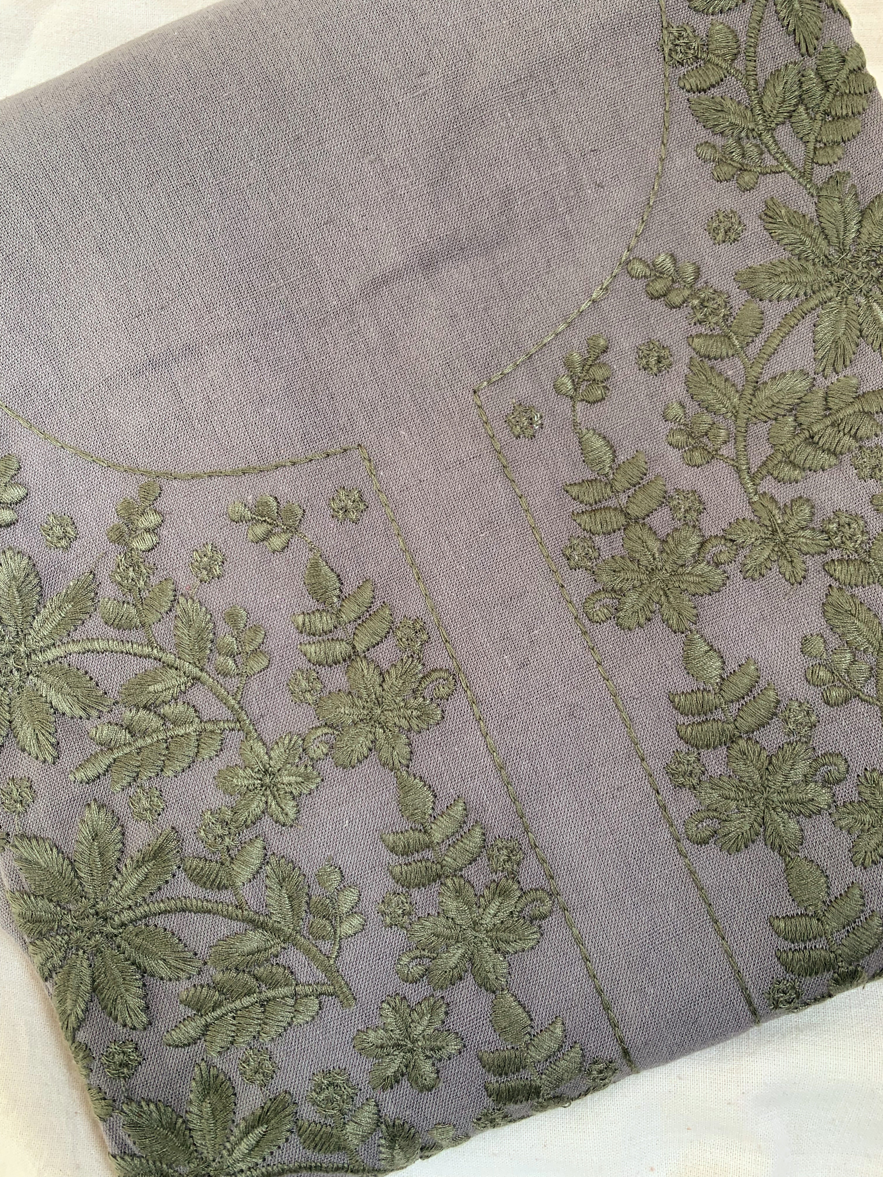 Hand Machine Embroidered Kurta