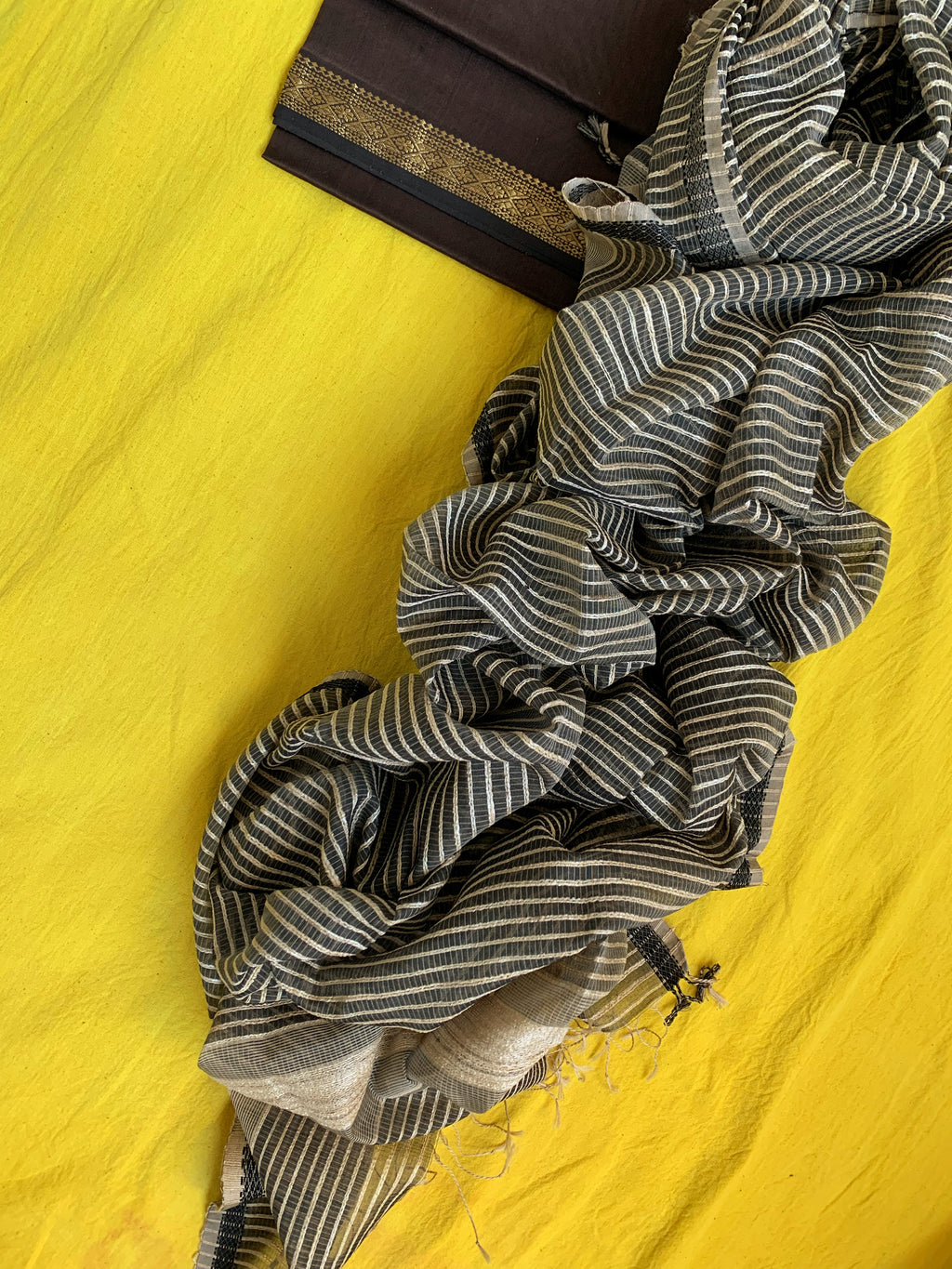Handwoven Maheshwari Kurta dupatta set