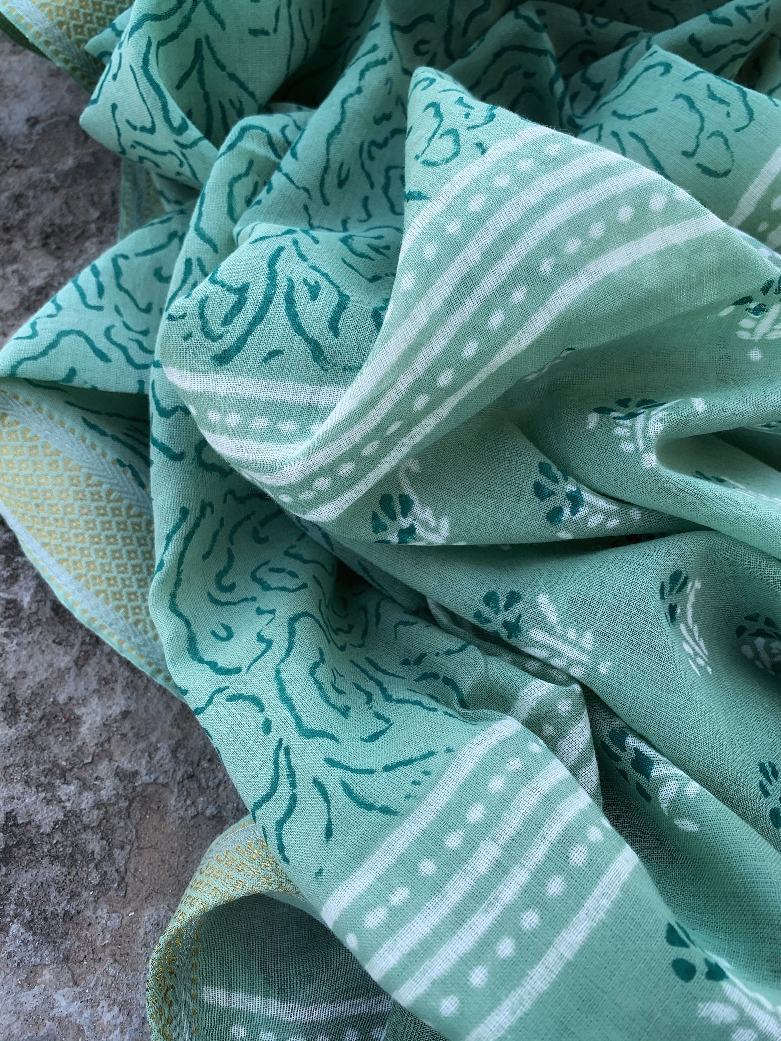 Handblock Cotton Suit