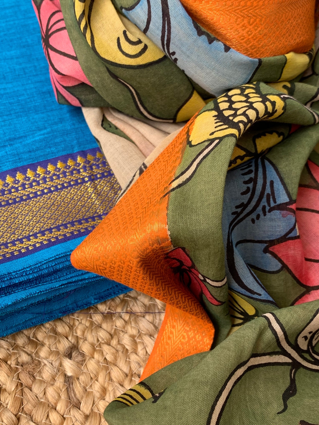 Handwoven Handcrafted Kalamkari Kurta Dupatta Set