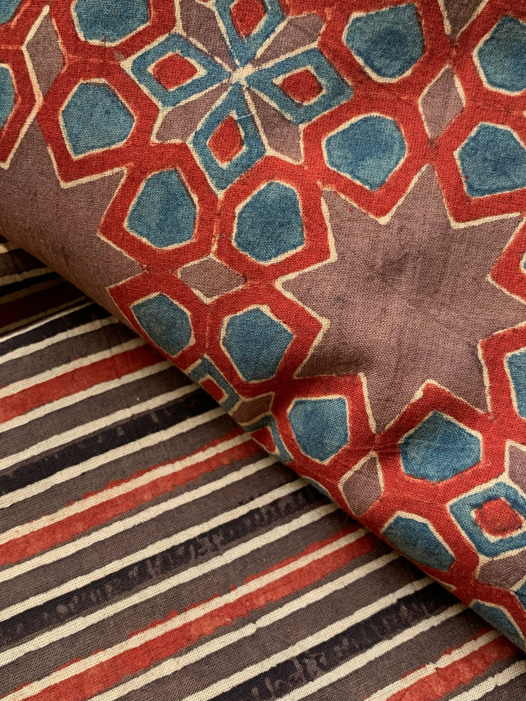 Handblock Ajrakh Kota Suit