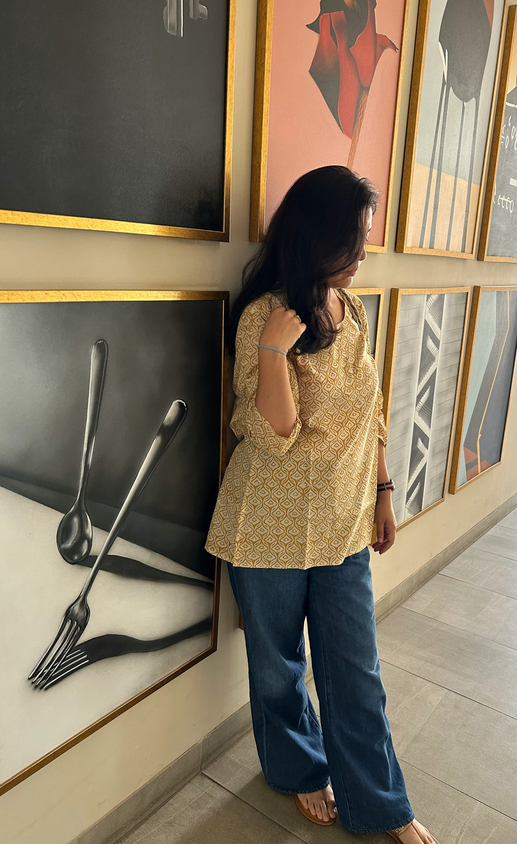 Handblock Cotton Kurta