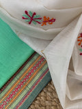 Handwoven Chikankari Maheshwari Kurta dupatta set