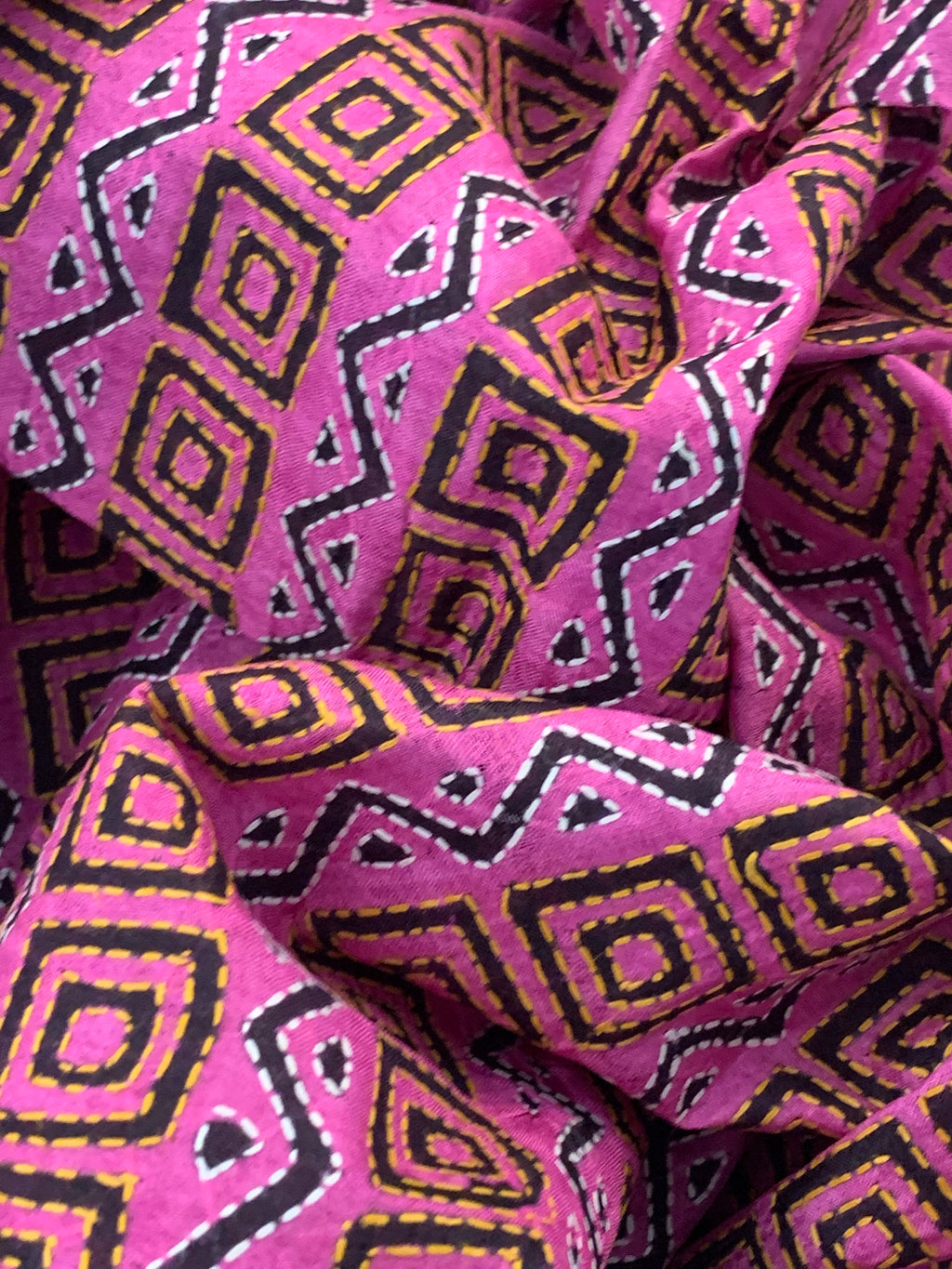 Handcrafted Kantha Cotton Silk Dupatta