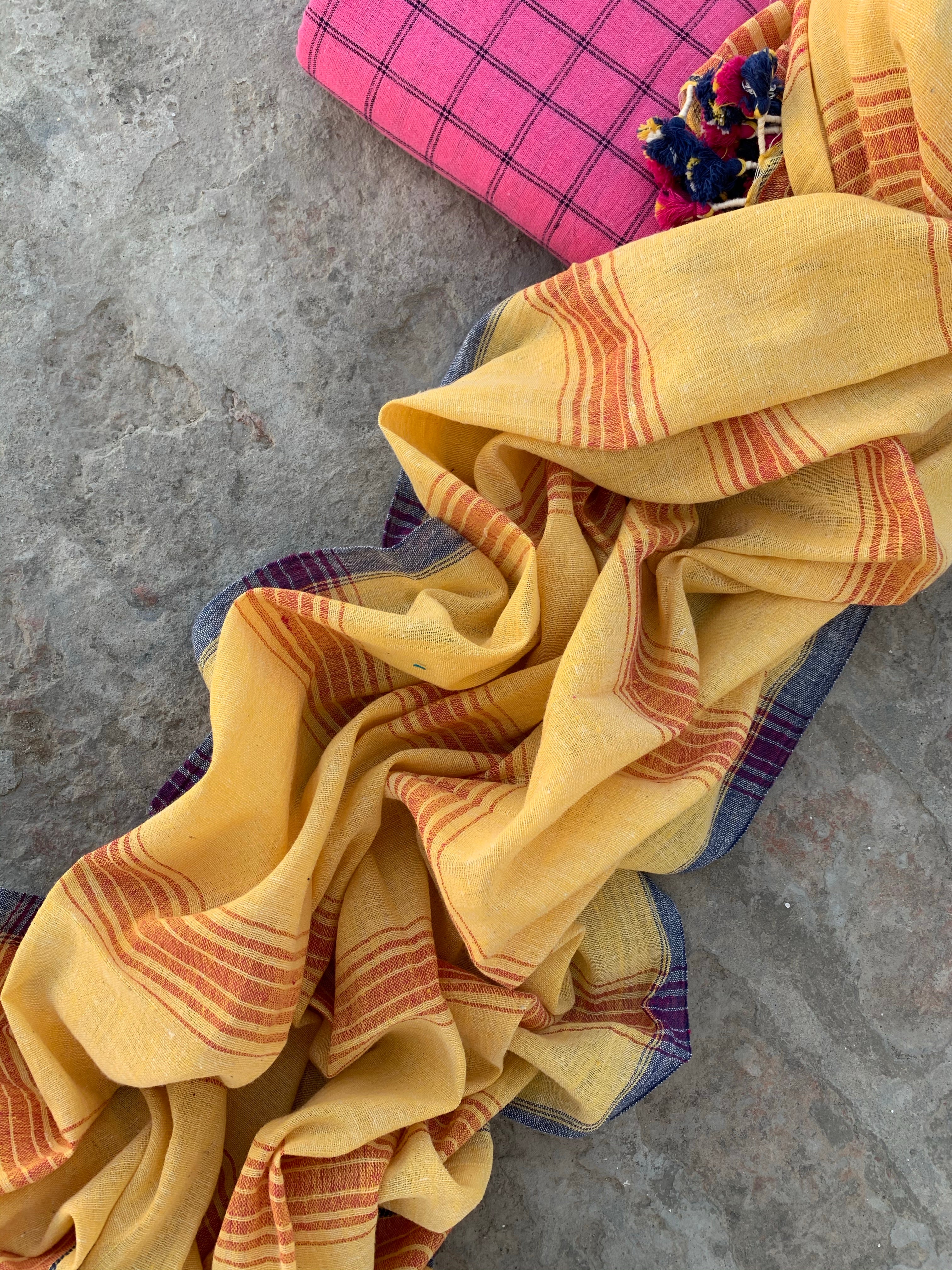 Handwoven Bhujodi Kurta Dupatta Set