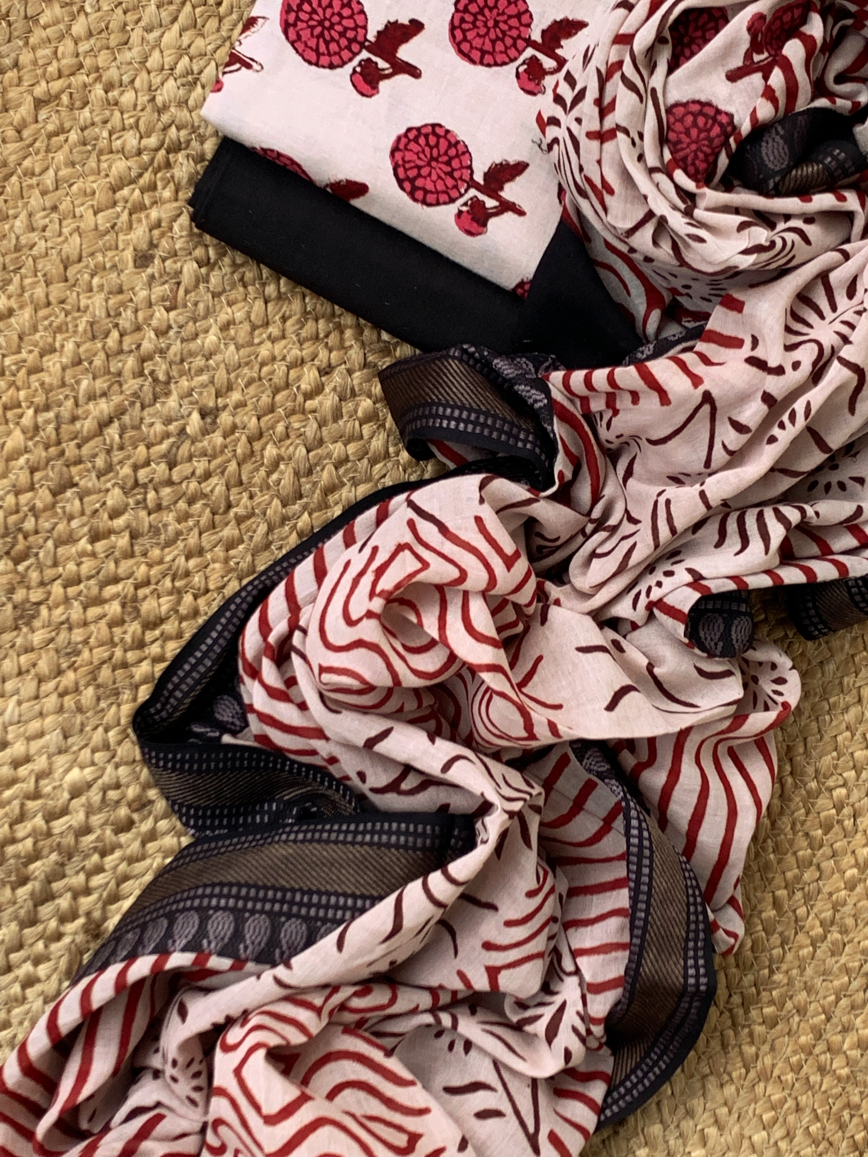 Handblock Cotton Suit