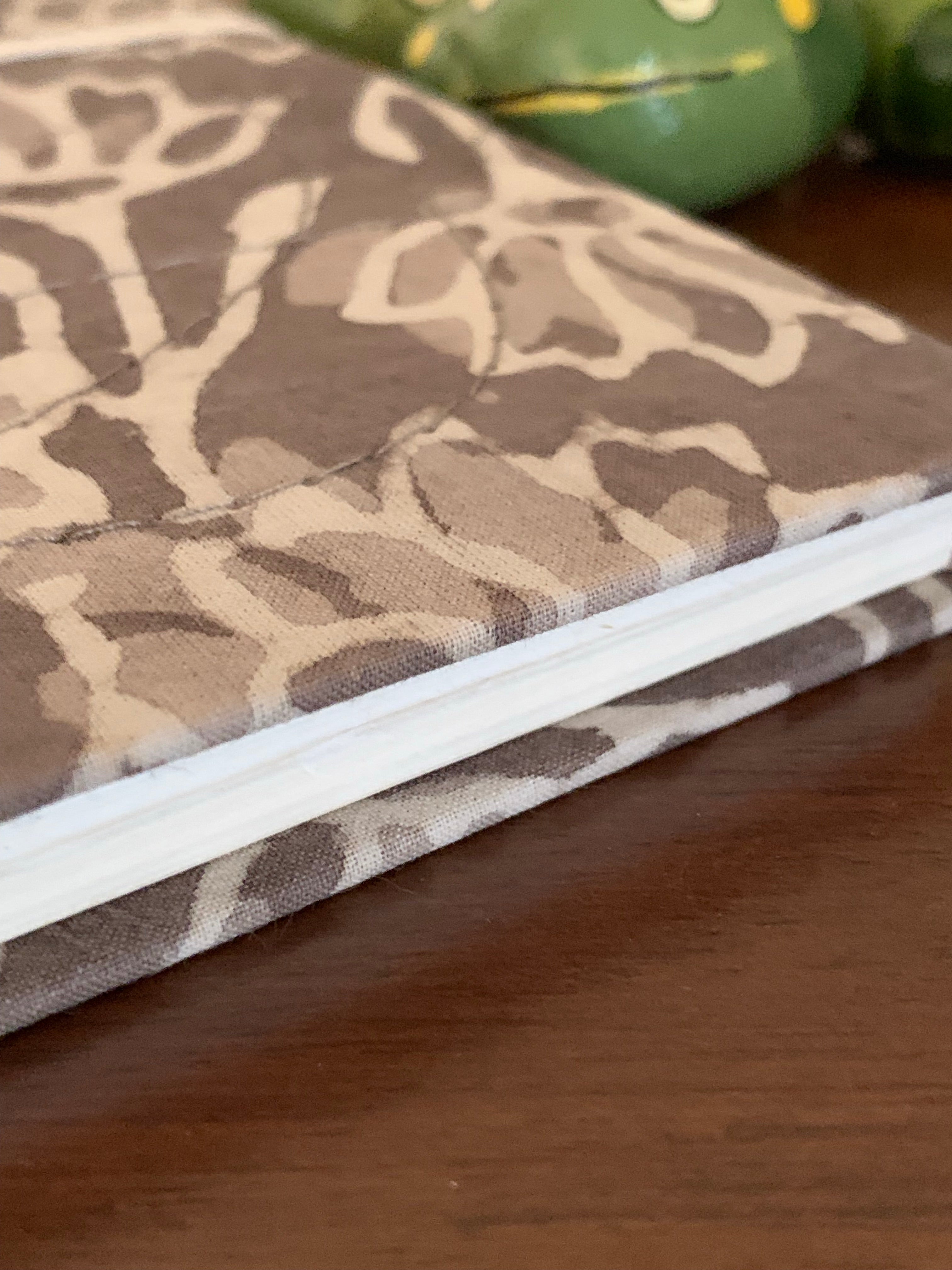 Block Print Fabric Cover Diary A5