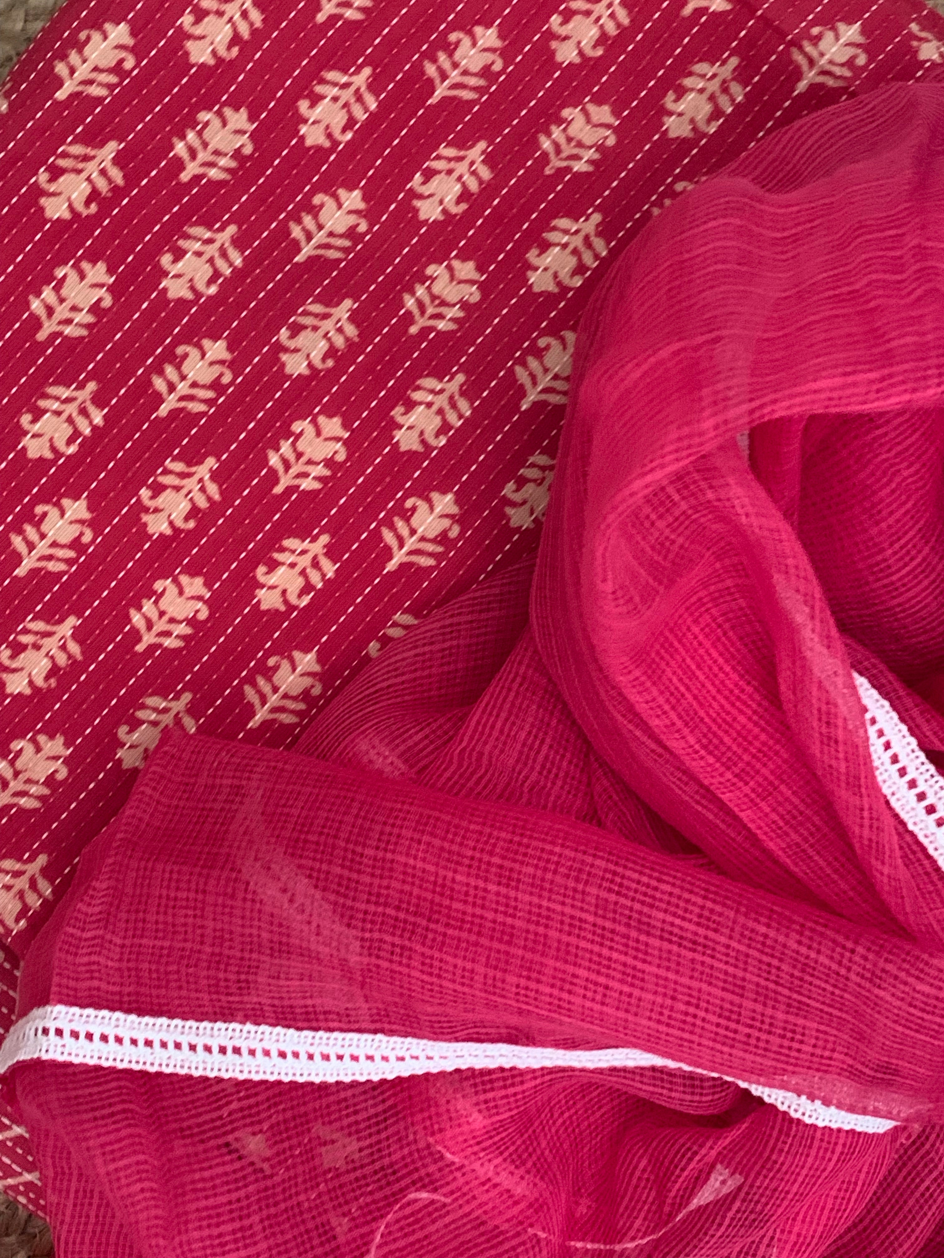 Machine Kantha Suit