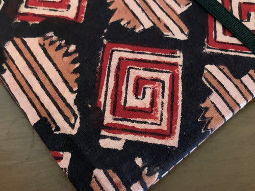 Block Print Fabric Cover Diary