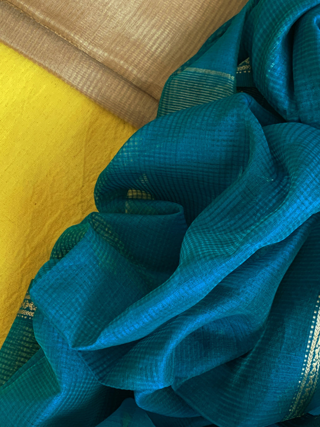 Handwoven Maheshwari Kurta dupatta set