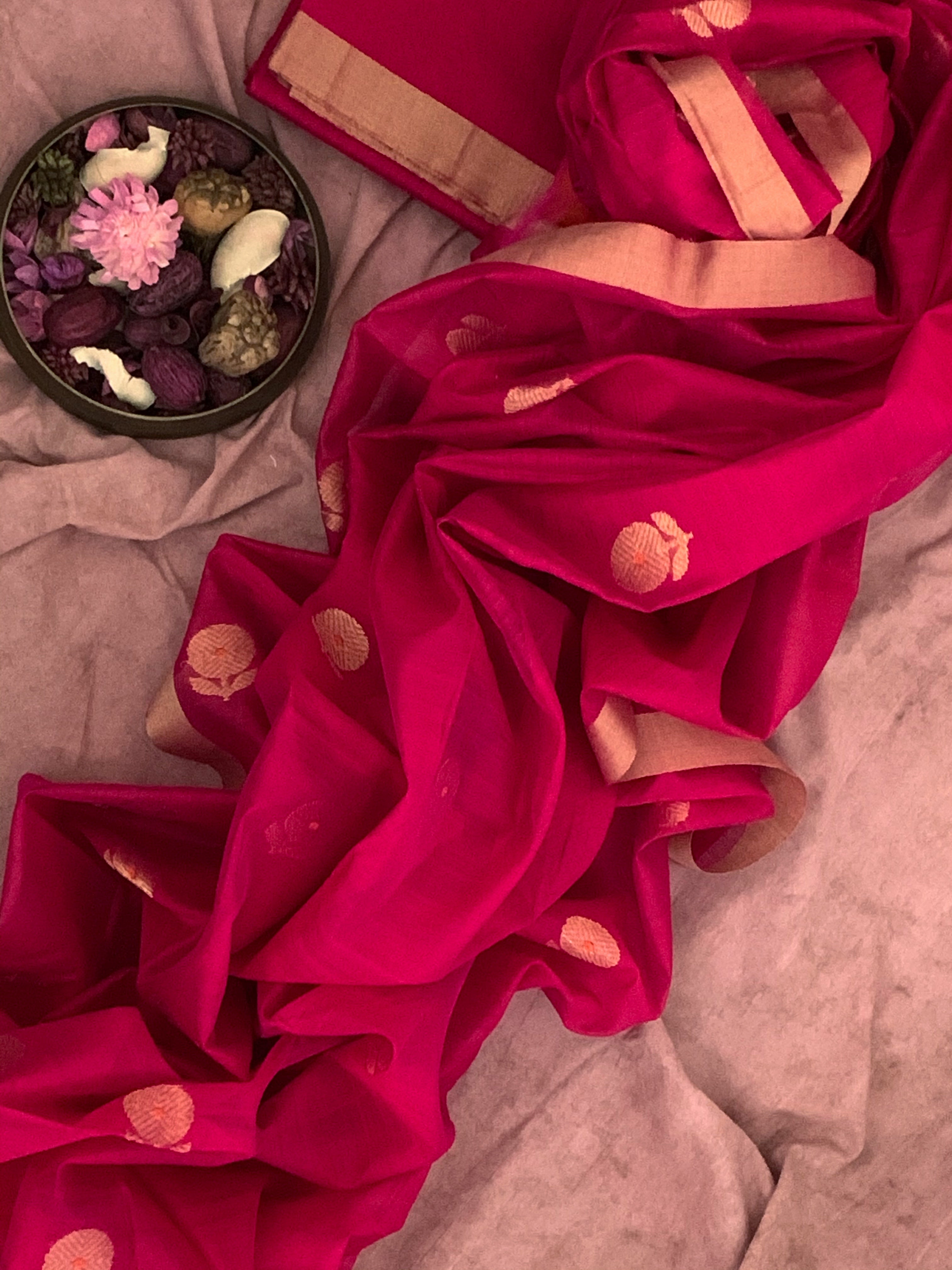 Handwoven Chanderi Kurta Dupatta Set