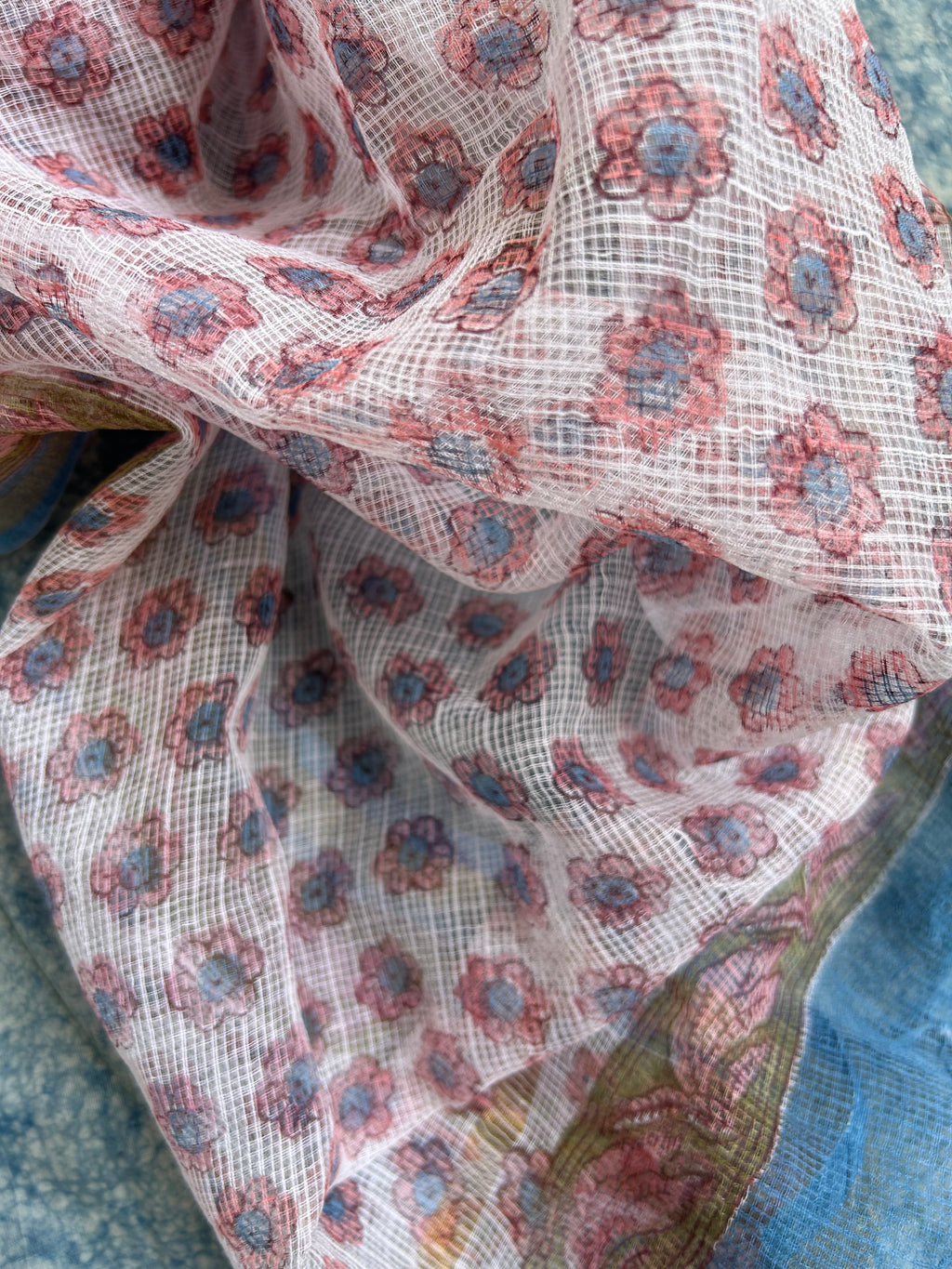 Handcrafted Cotton Kota Dupatta Suit