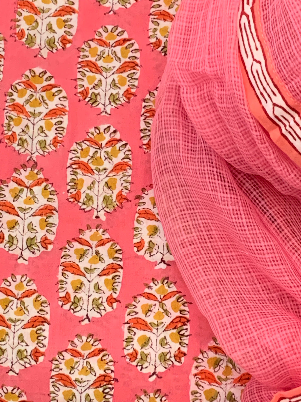 Handblock Cotton Kota Suit