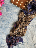 Handwoven Handcrafted Double Ikat Kalamkari Kurta Dupatta Set