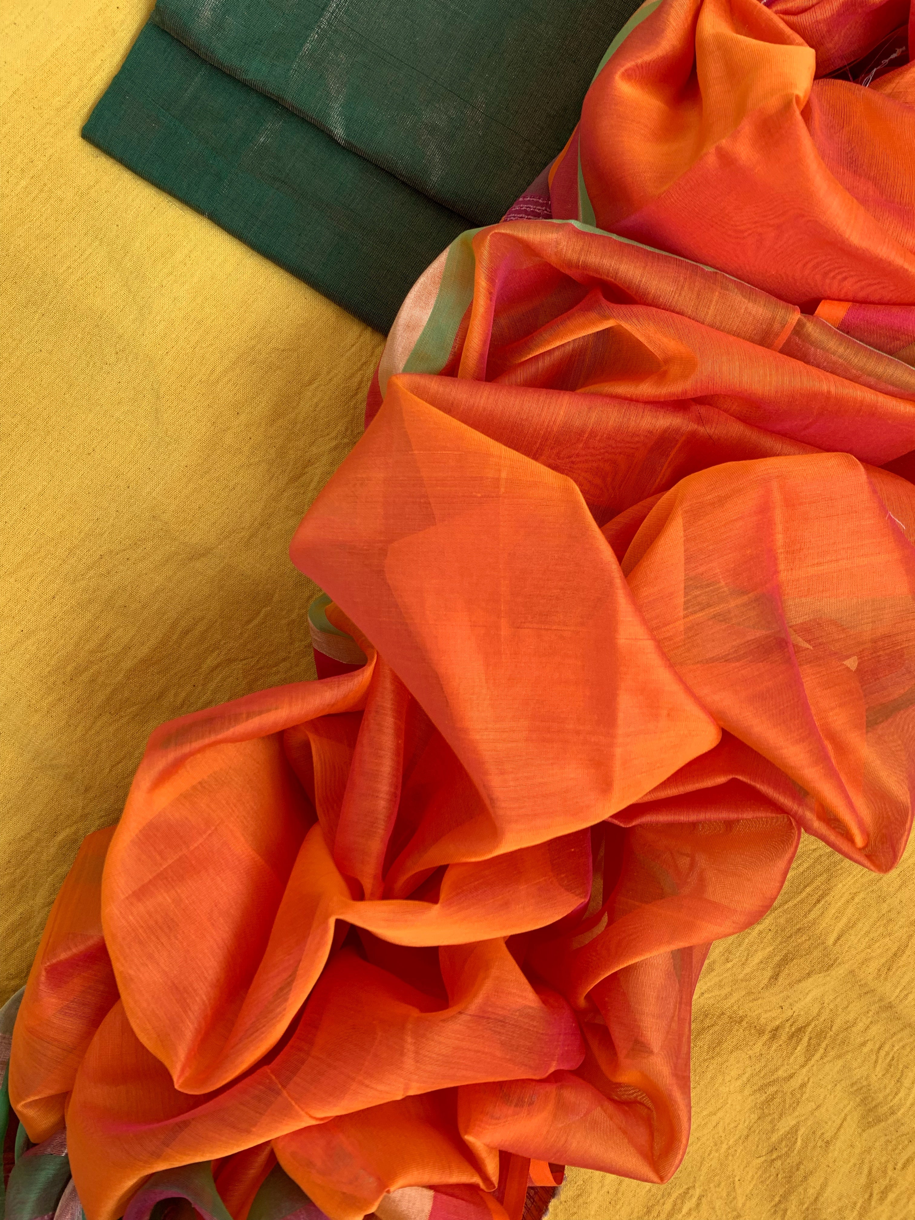 Handwoven Maheshwari Kurta dupatta set