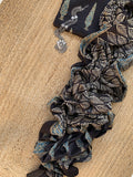 Hand Block Natural Dyes Ajrakh Mashru Silk Kurta Dupatta Set