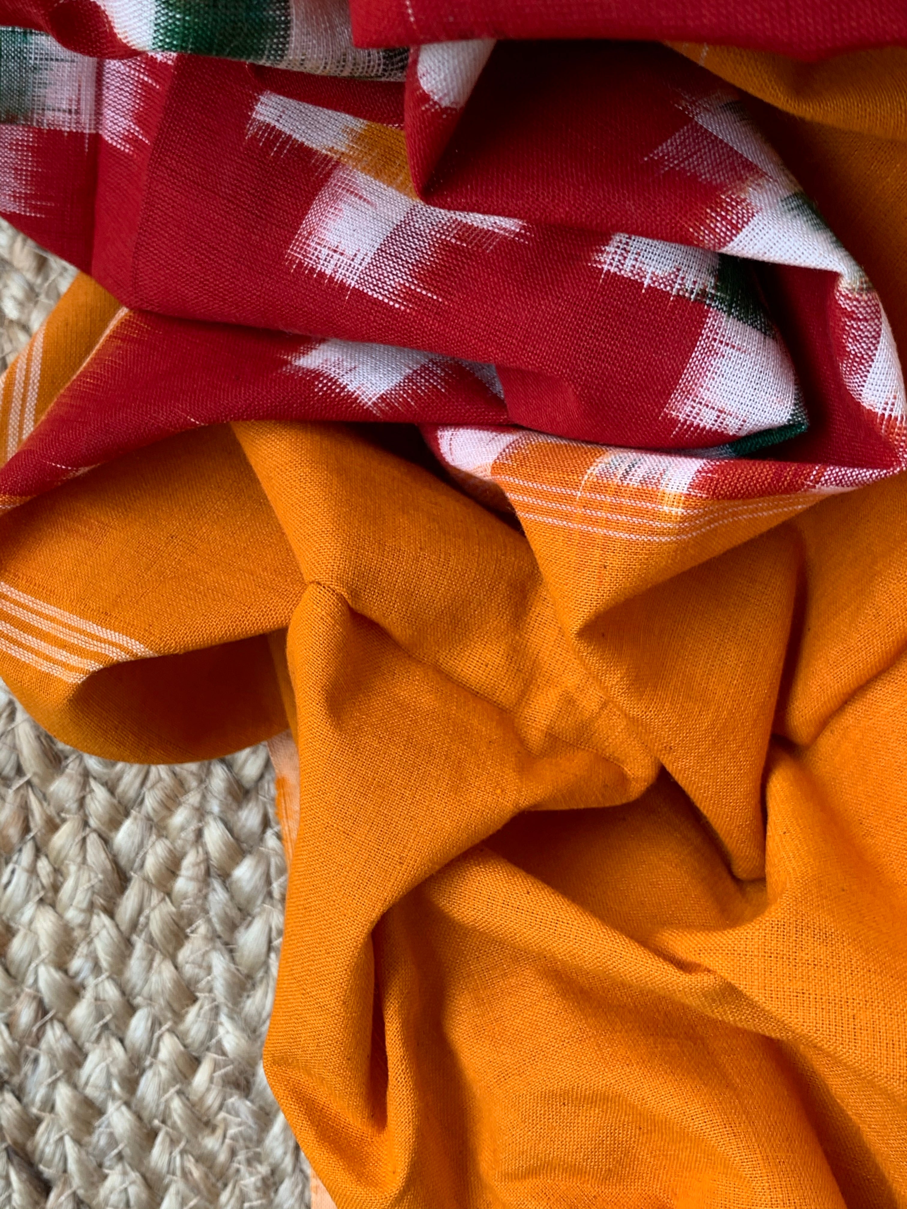 Handwoven Double Ikat Kurta Dupatta Set