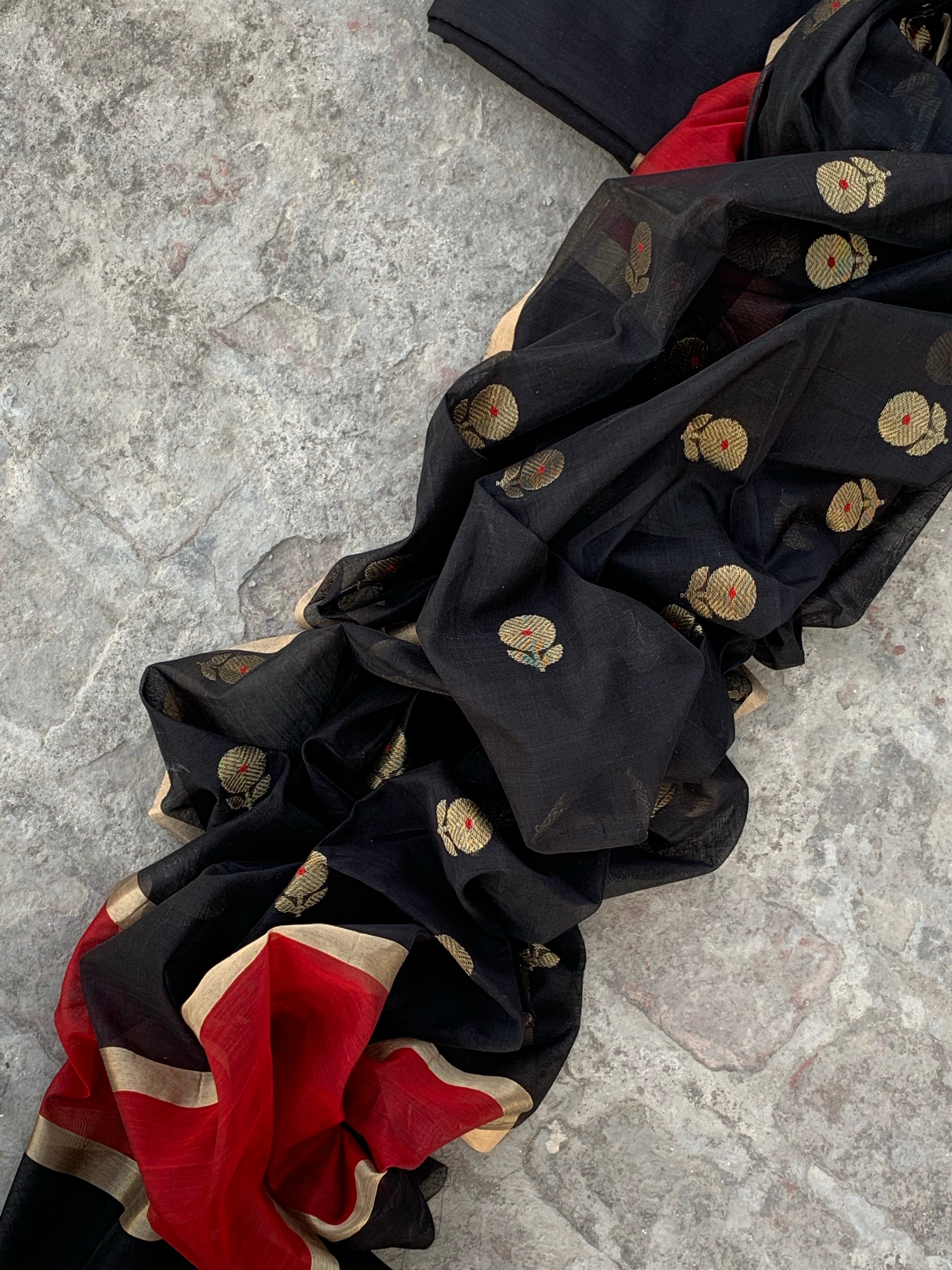 Handwoven Chanderi Kurta Dupatta Set