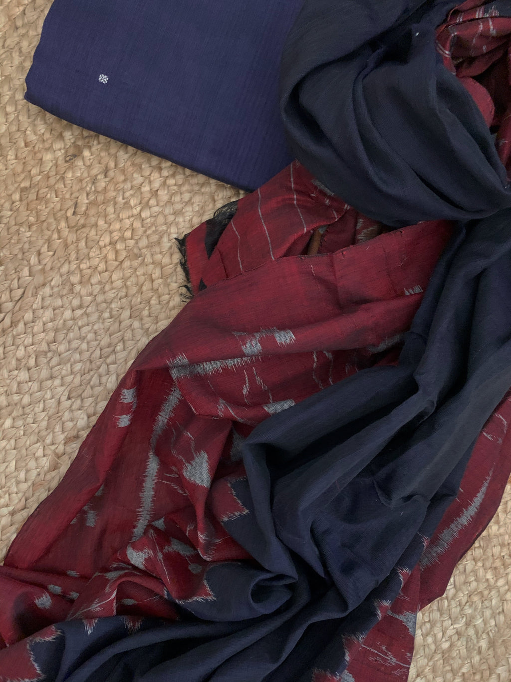 Handwoven Nuapatna Kurta Dupatta Set