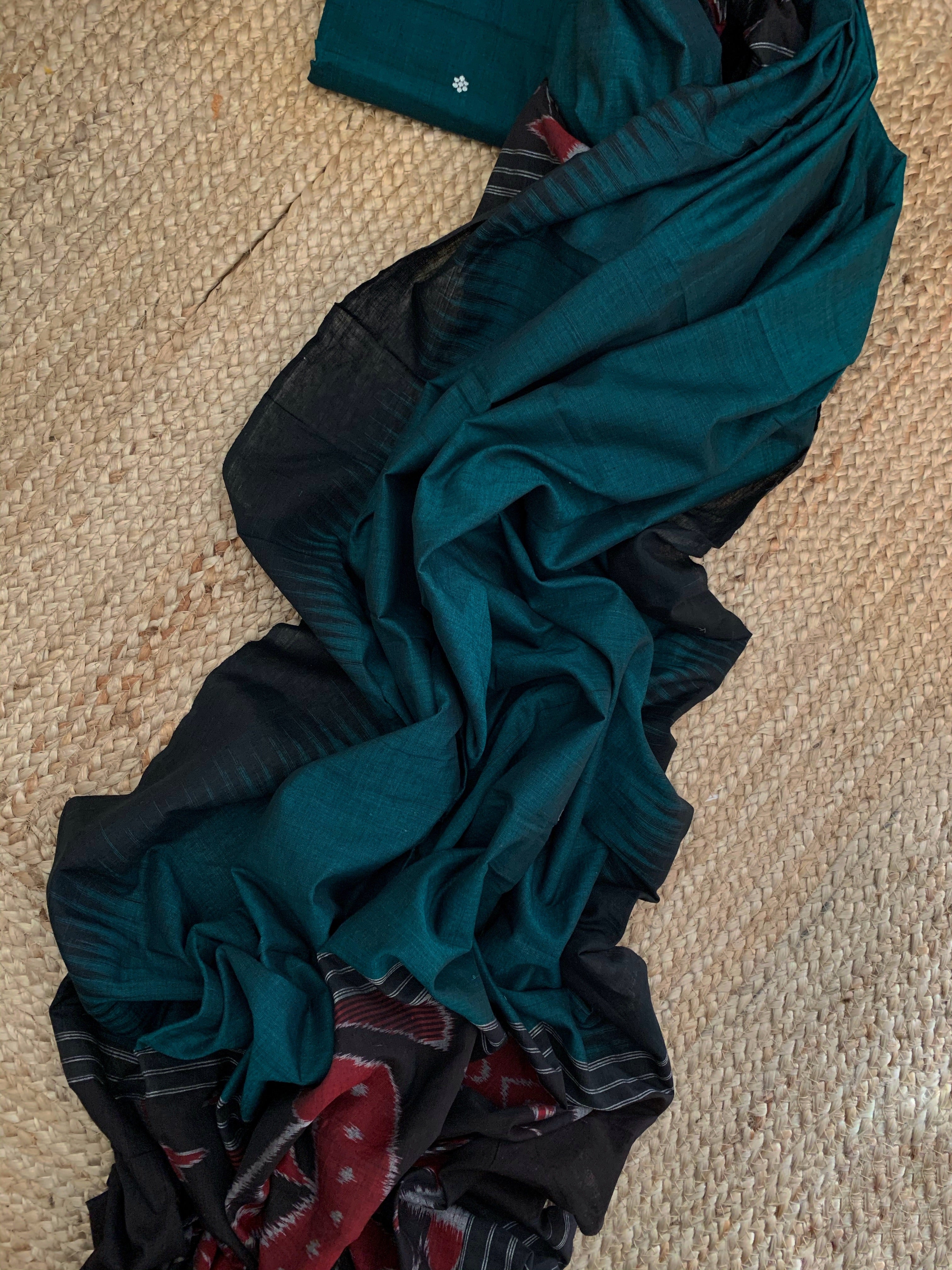 Handwoven Nuapatna Kurta Dupatta Set