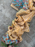 Handblock chanderi suit