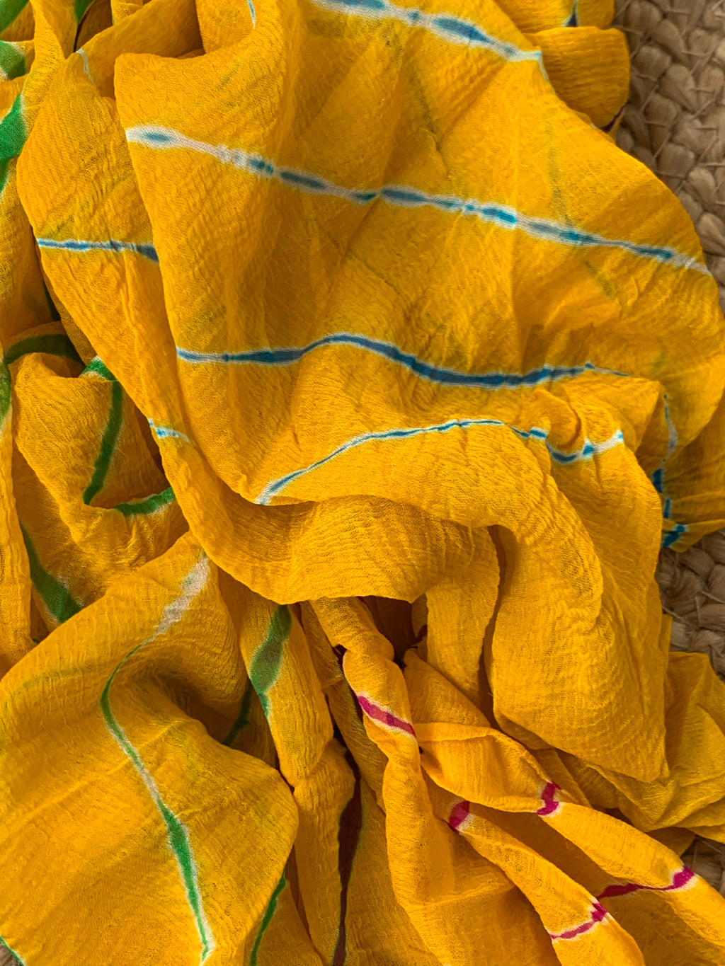 Handcrafted cotton semi chiffon suit