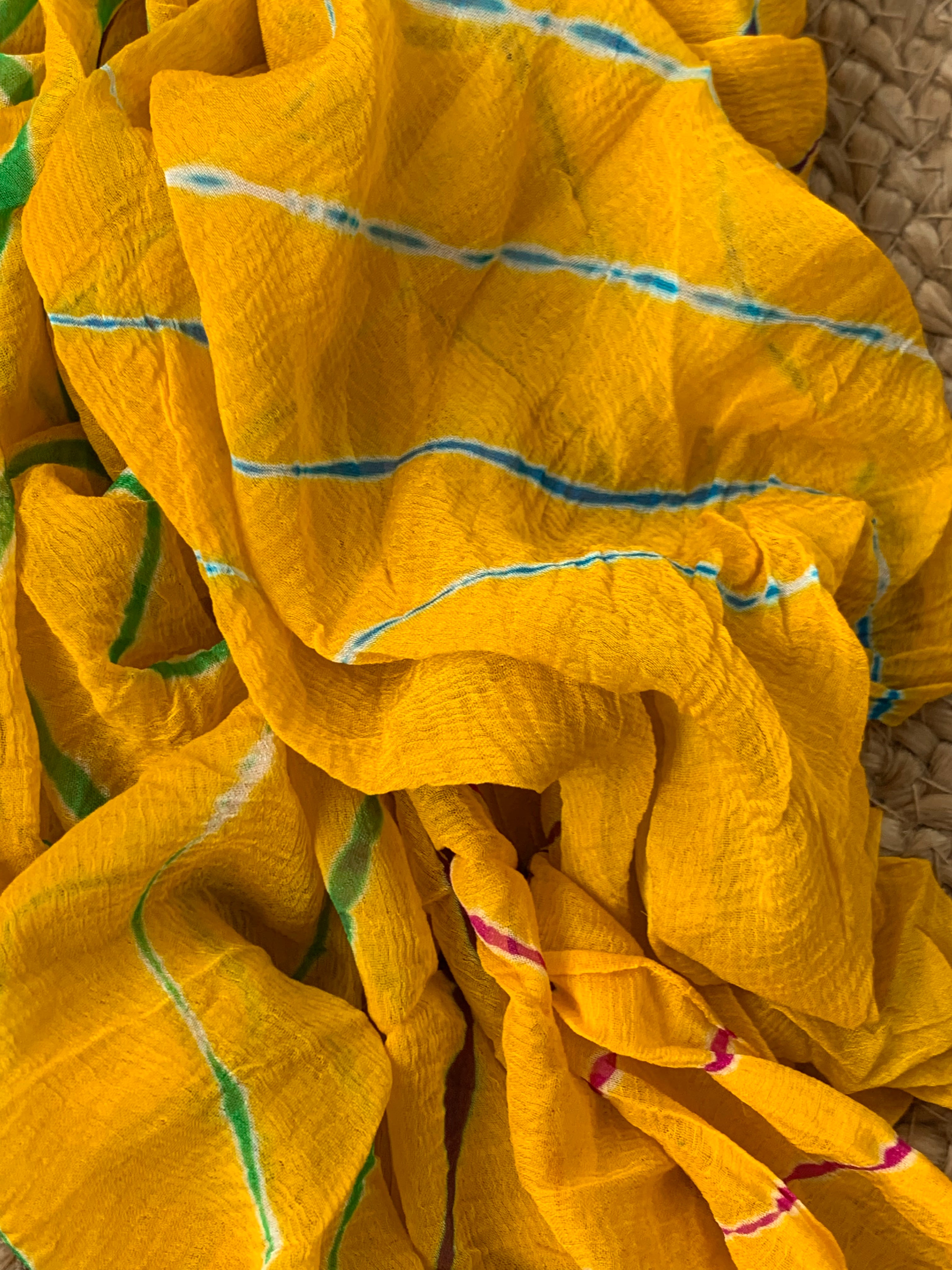 Handcrafted cotton semi chiffon suit
