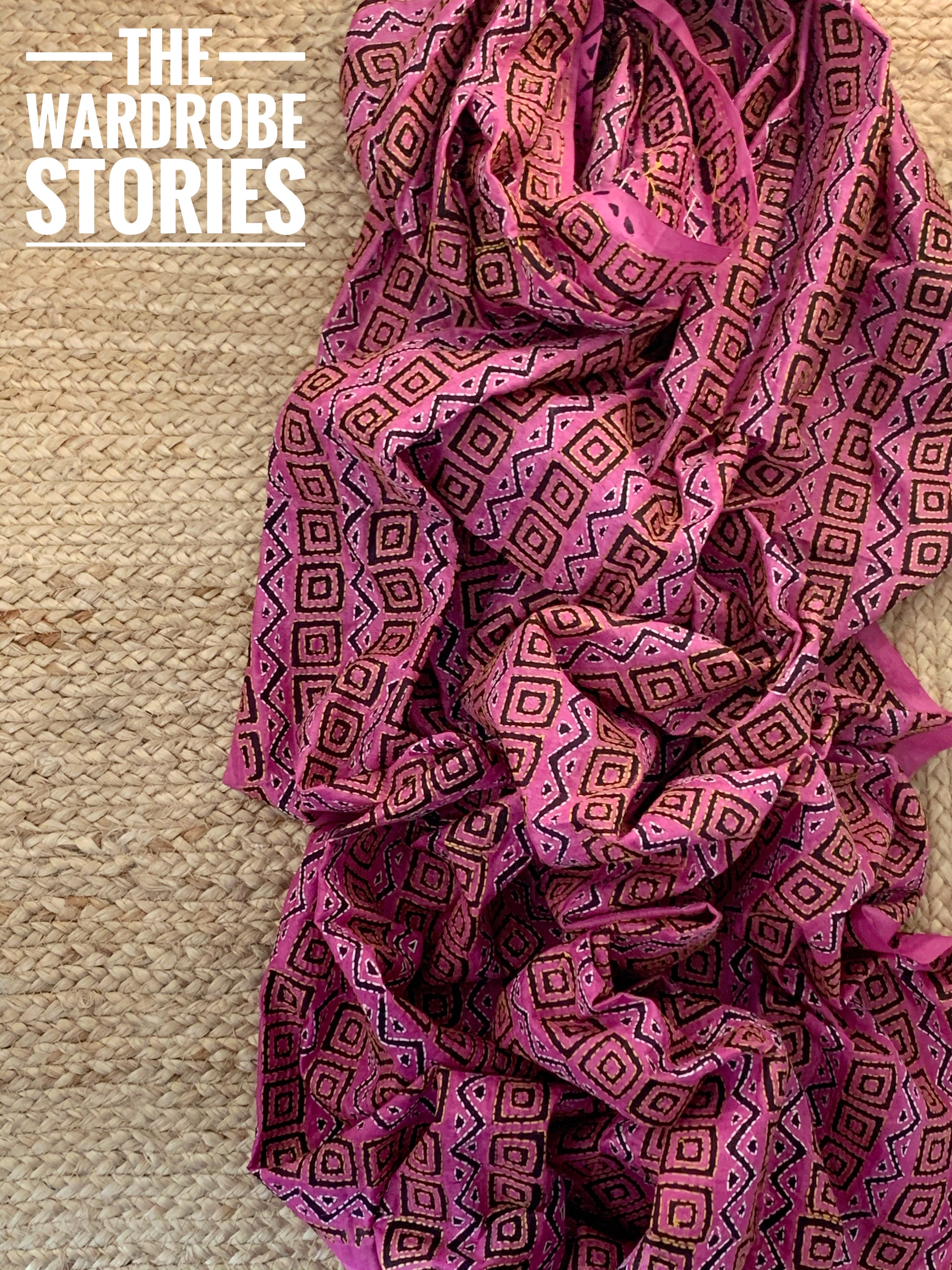 Handcrafted Kantha Cotton Silk Dupatta