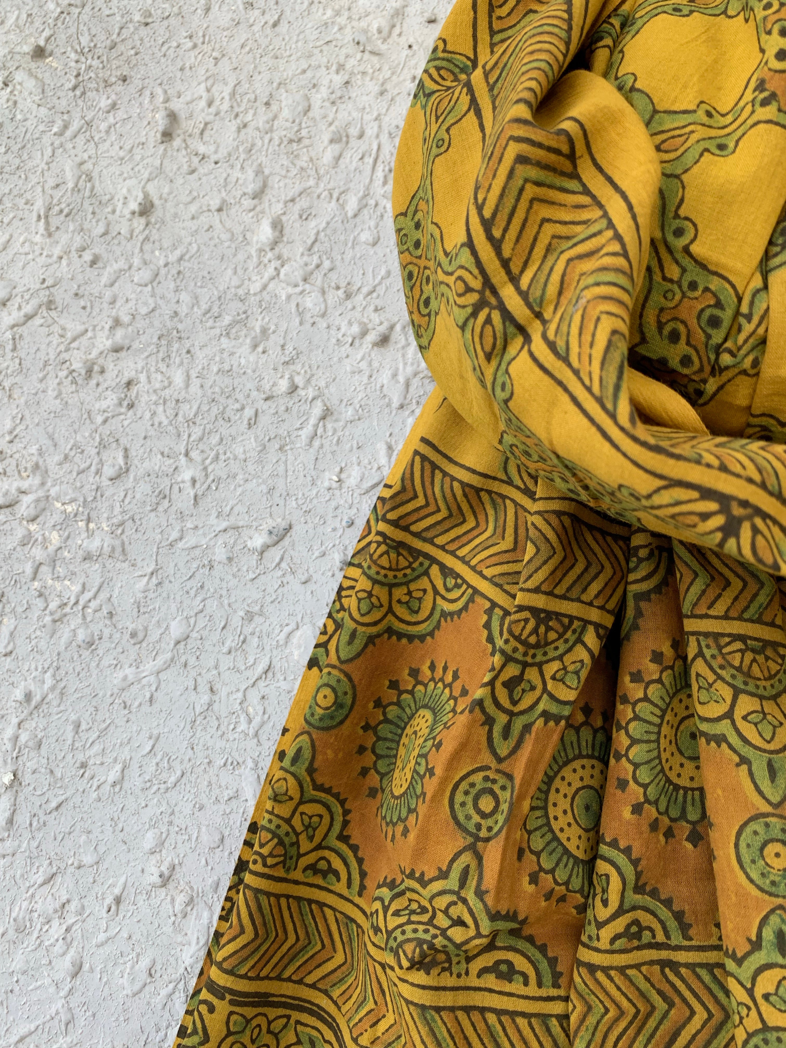 Handblock Ajrakh Dupatta
